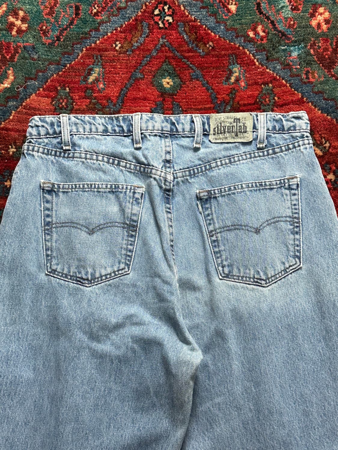 90's USA Made 리바이스 실버탭 배기 데님 팬츠 상품이미지6