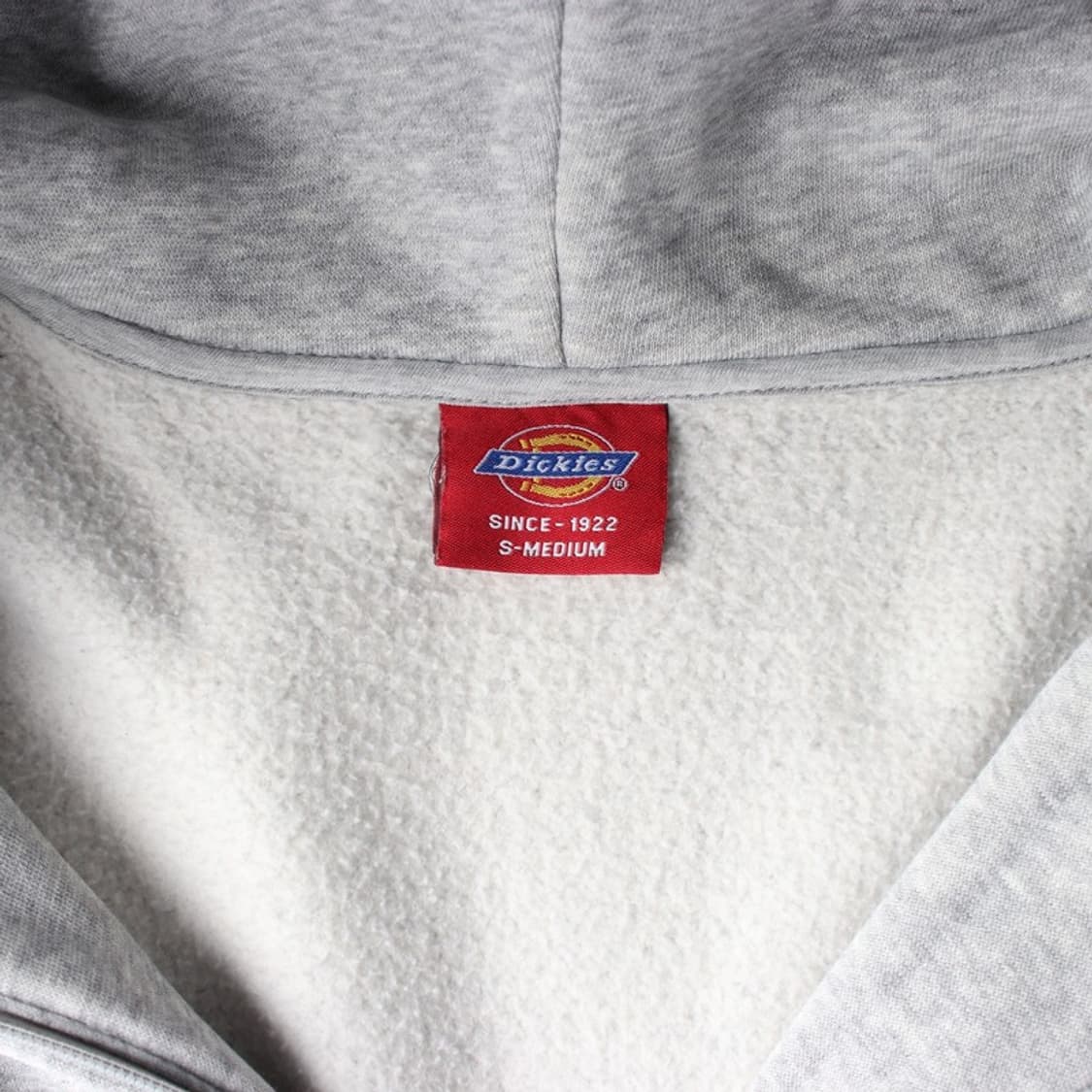 디키즈 시그니처 로고 기모 후드 집업 그레이 S-M 상품이미지5