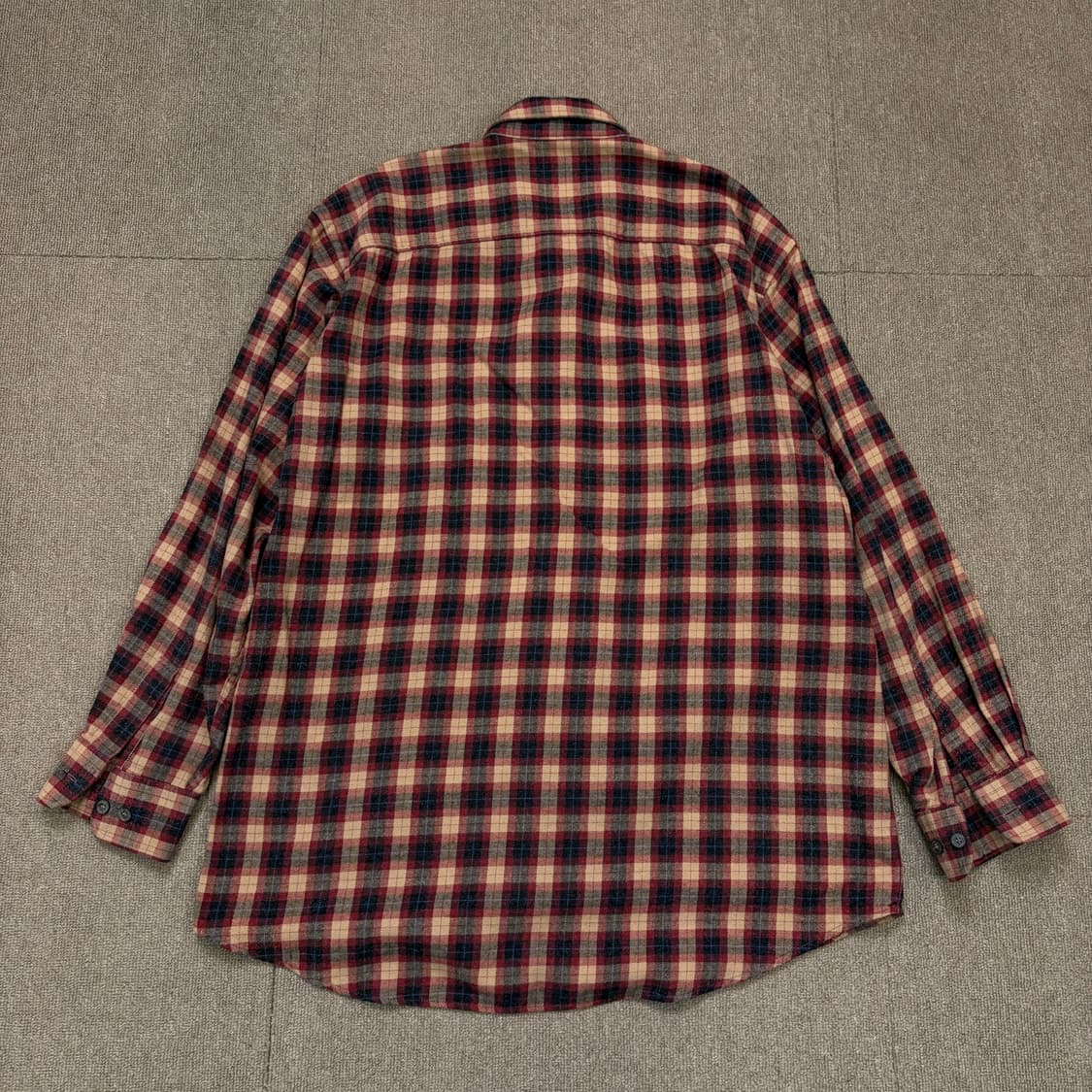 90s YSL 입생로랑 플란넬 체크 셔츠  상품이미지4