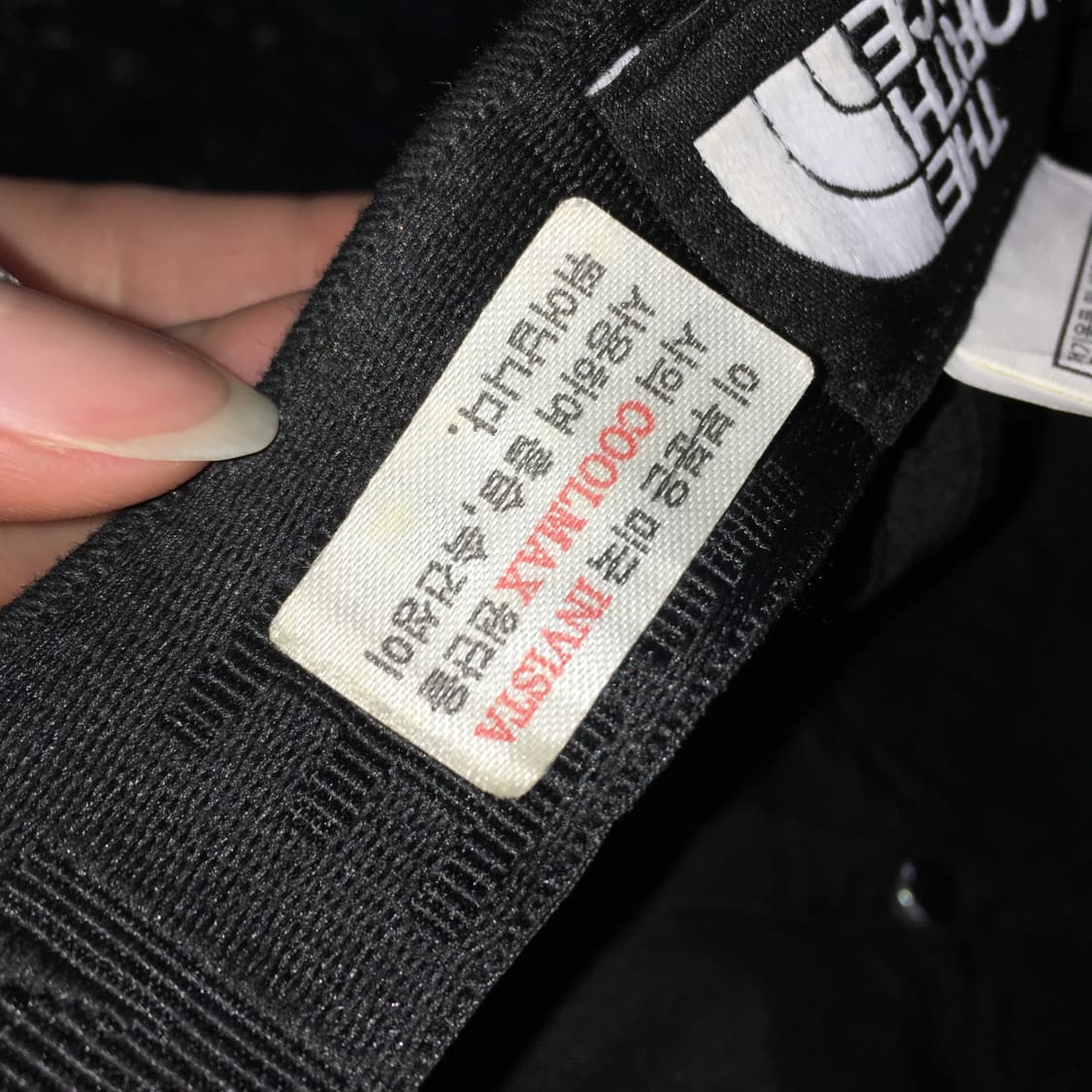 투티/0355 노스페이스 블랙 베이지 배색 캡 모자 스포티 빈티지 상품이미지6