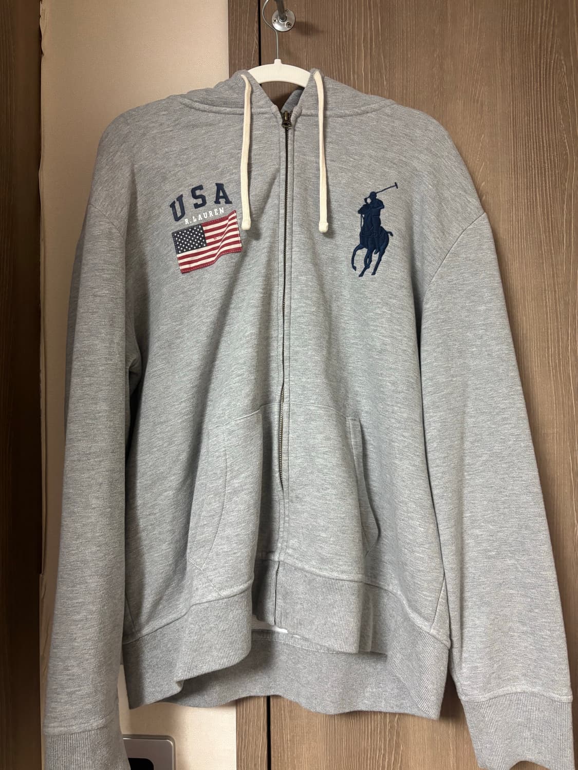 폴로 빅포니 성조기 후드집업 상품이미지1