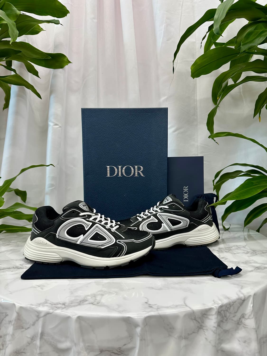 [정품] 디올 B30 스니커즈 메쉬 테크니컬 블랙 41사이즈 상품이미지1