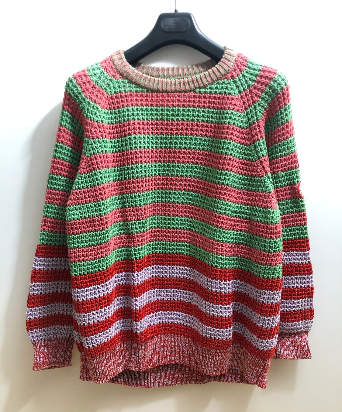 [M] 카브엠트 루즈 와플 니트 핑크 상품이미지1