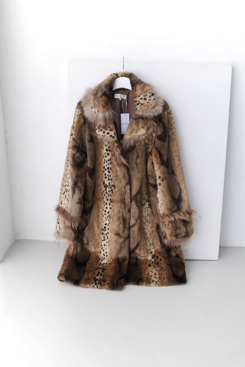 via faburrica) leopard fur jacket 상품이미지1