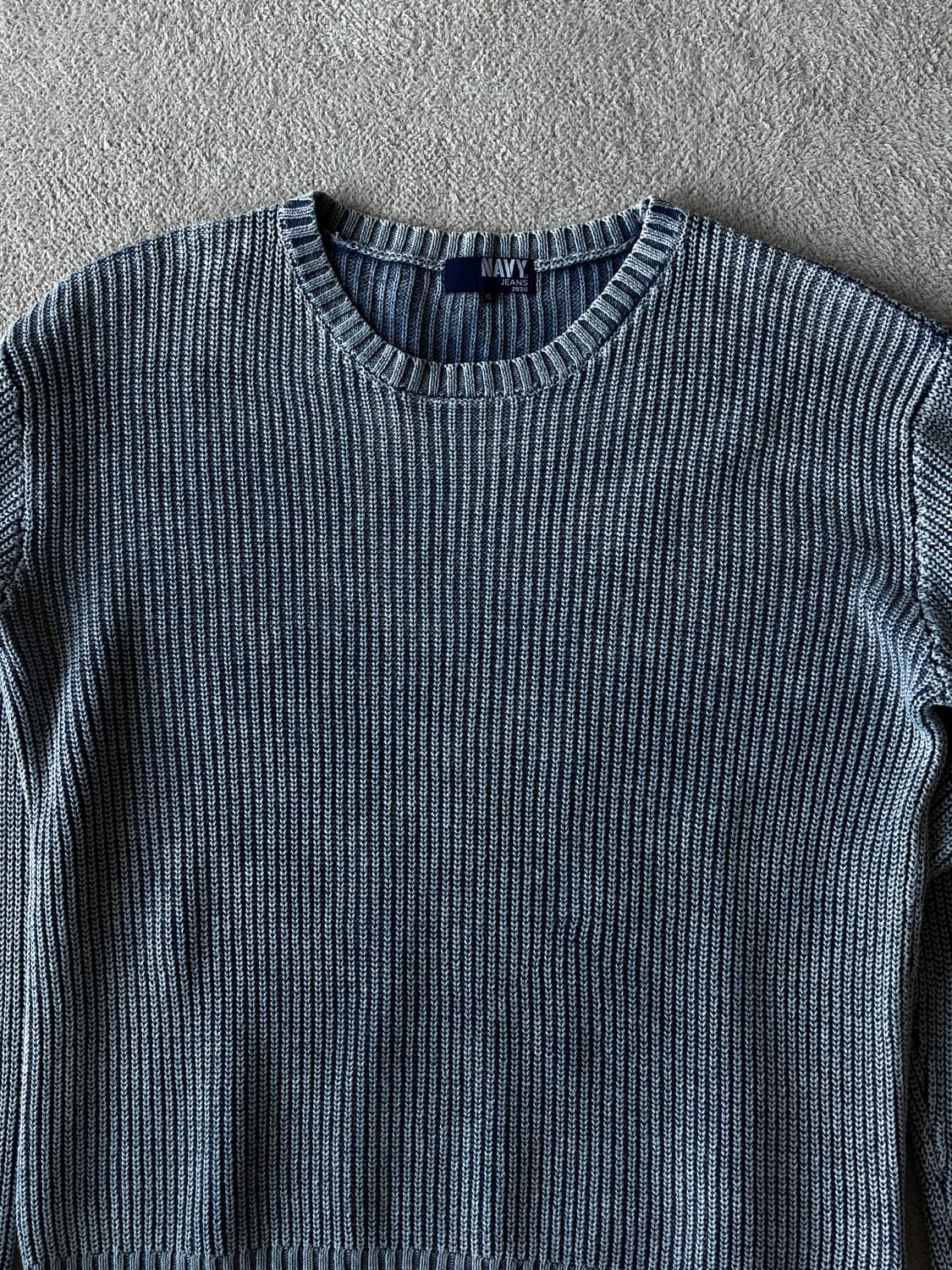 NAVY JEANS 워시드 니트 상품이미지1