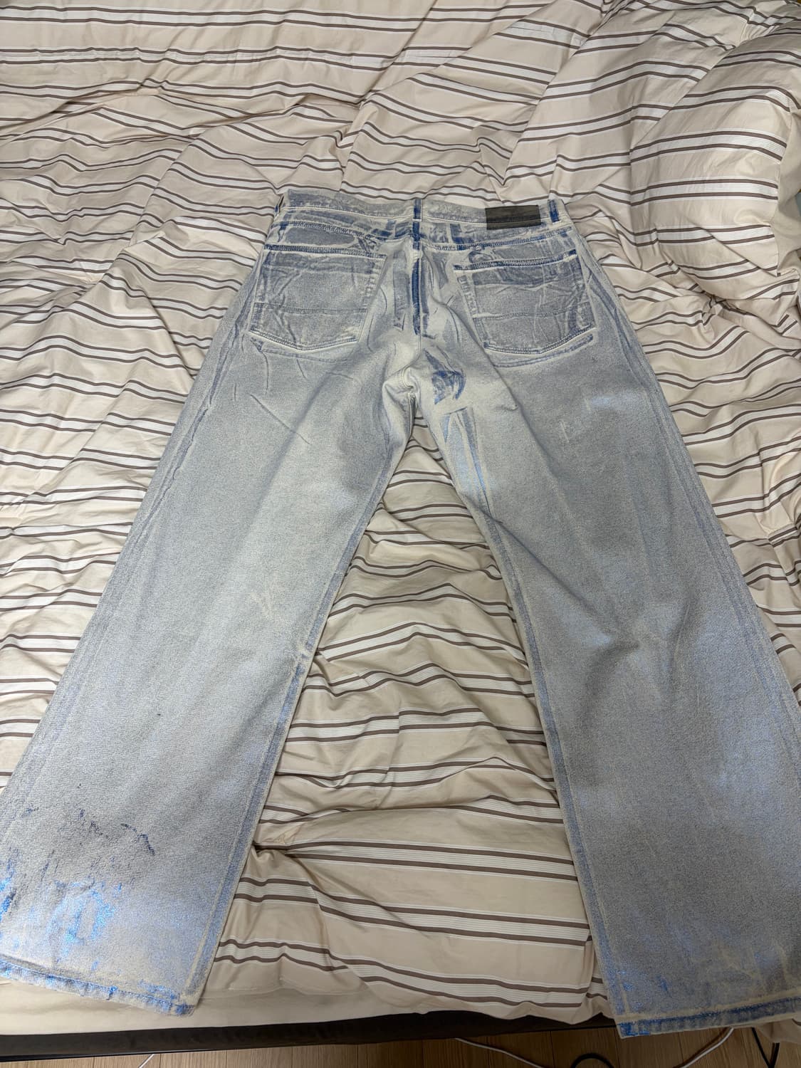 (32)our legacy third cut blue foil denim 상품이미지5