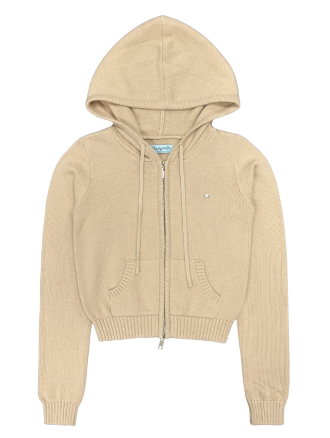 페일제이드 베이지 니트 집업 2사이즈 상품이미지1