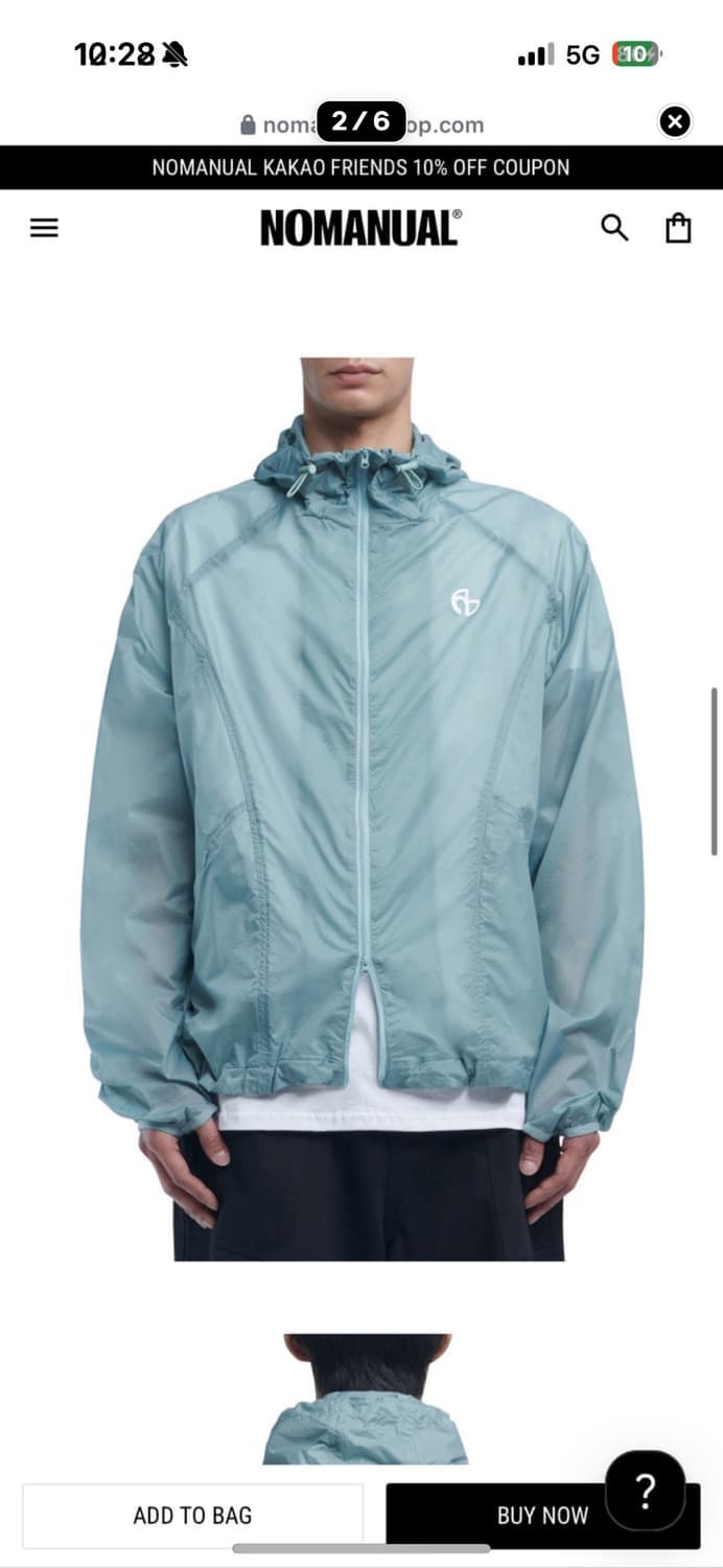 노매뉴얼 마리나 바람막이 상품이미지1