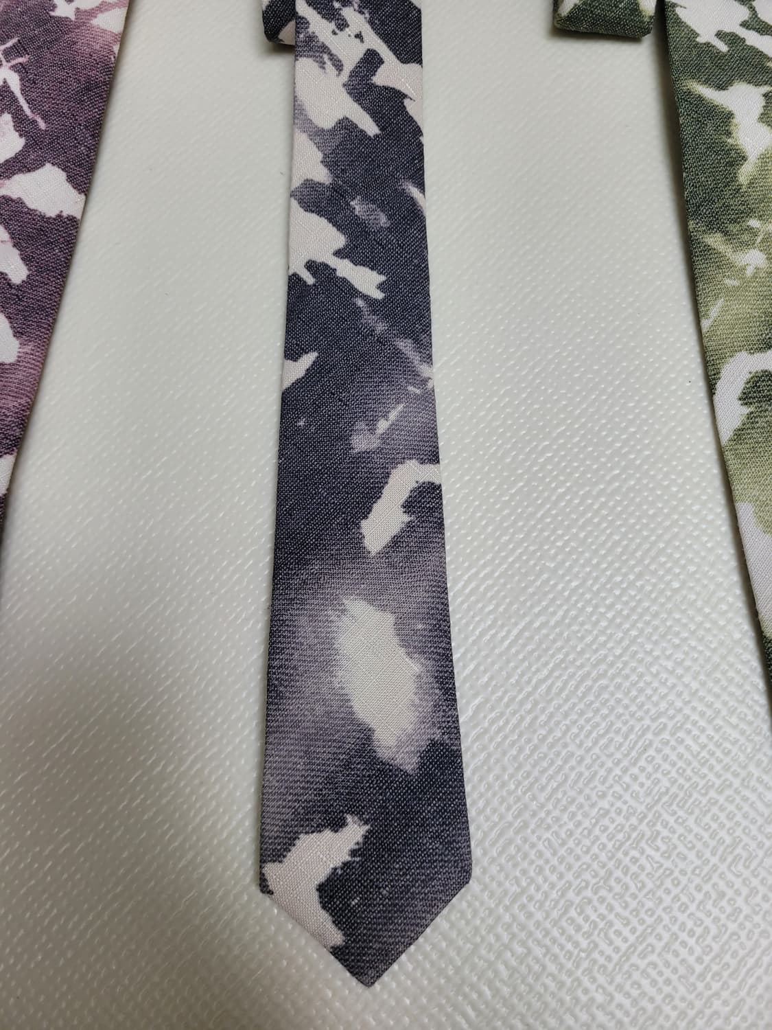 넥타이 3종 (까모패턴 퍼플, 그레이, 그린)  상품이미지5