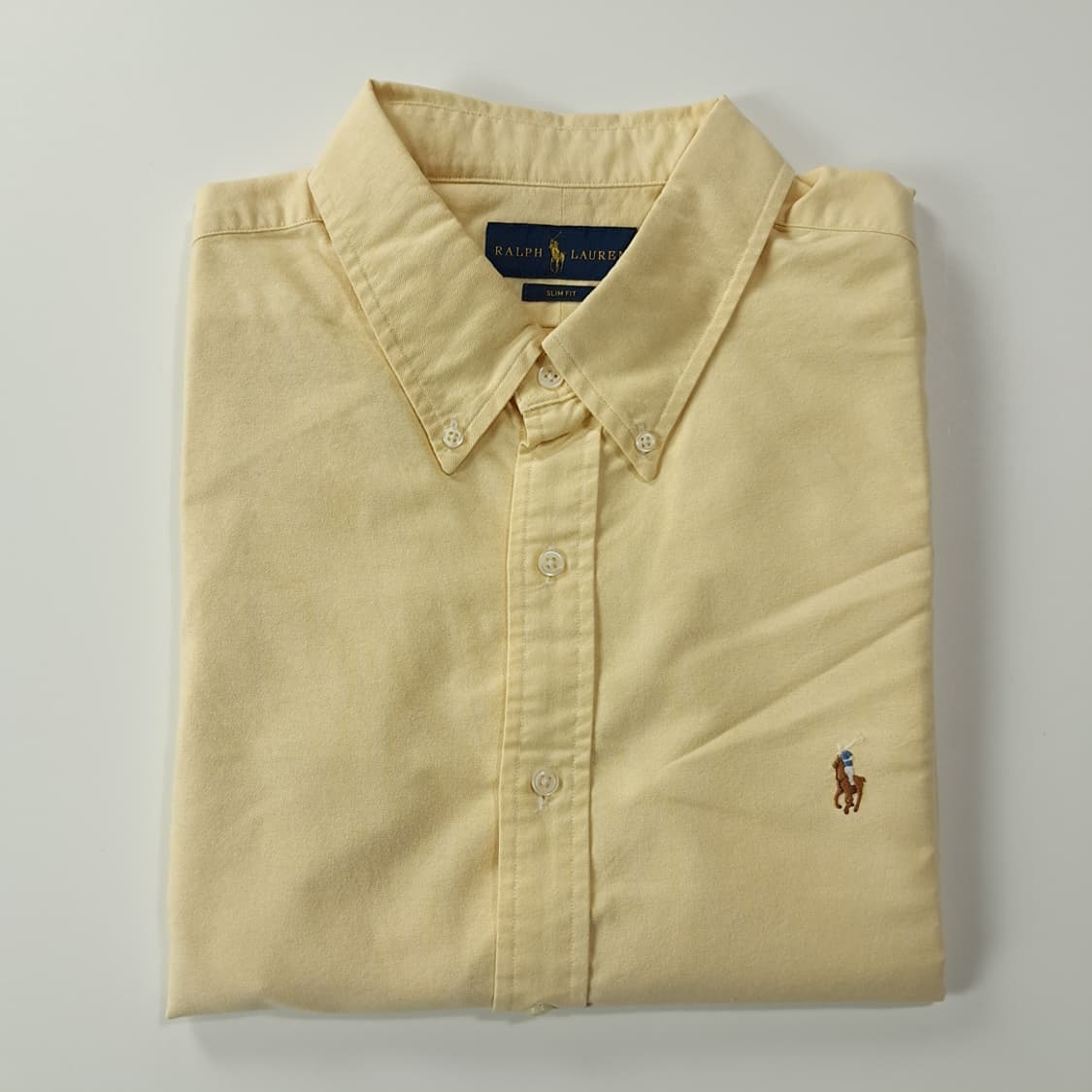 CK182 2XL 폴로 옥스포드 옐로우 반팔 셔츠 남방 상품이미지7