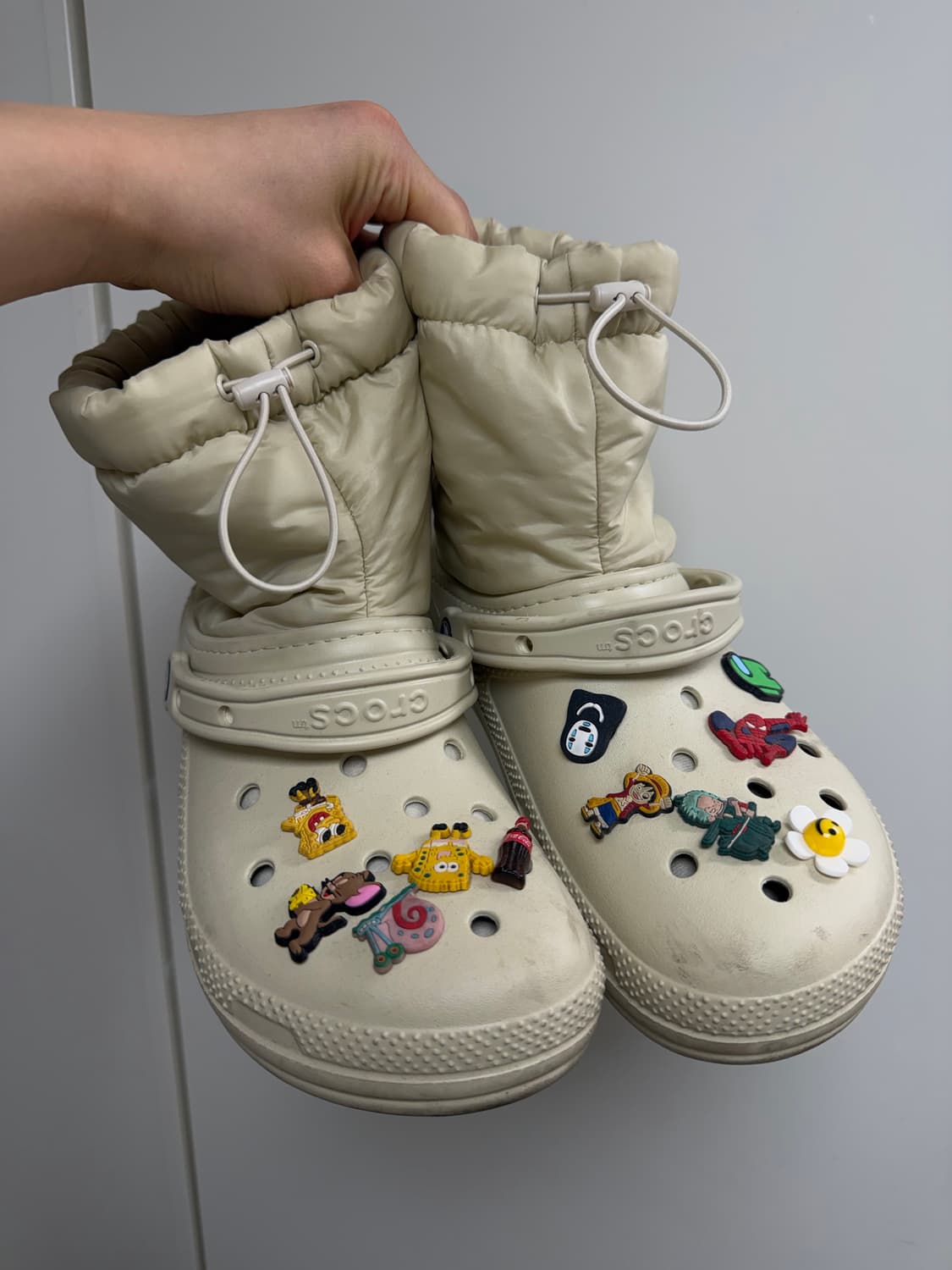 크록스 털 부츠 280 사이즈  10 us 사이즈  지비츠랑 다같이 붙어 상품이미지2