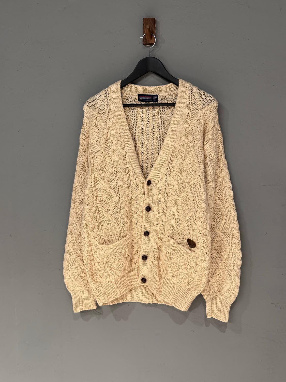 90s 크로커다일 핸드니트 울 가디건  상품이미지1