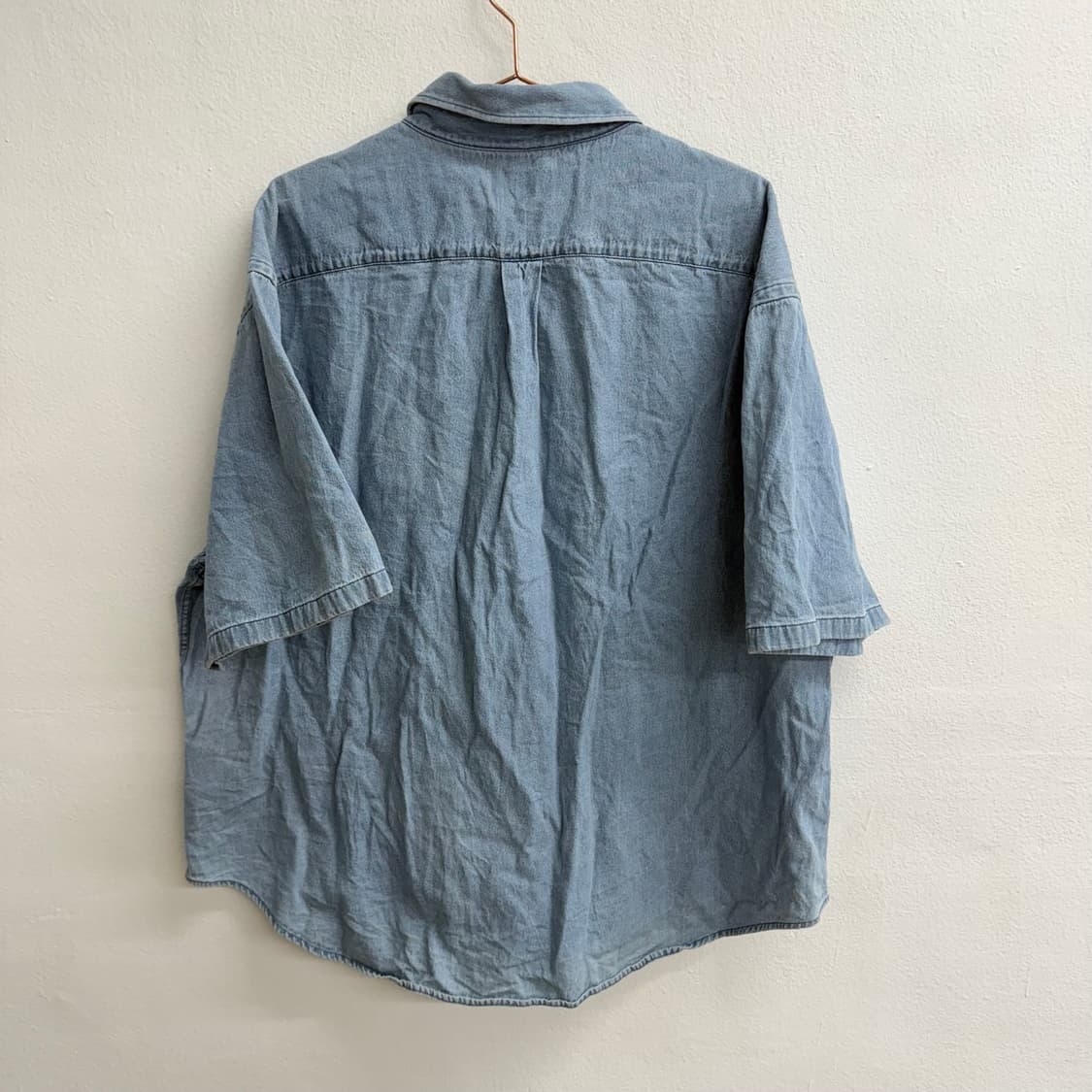 에스피오나지 데님 반팔 셔츠 XL 상품이미지5