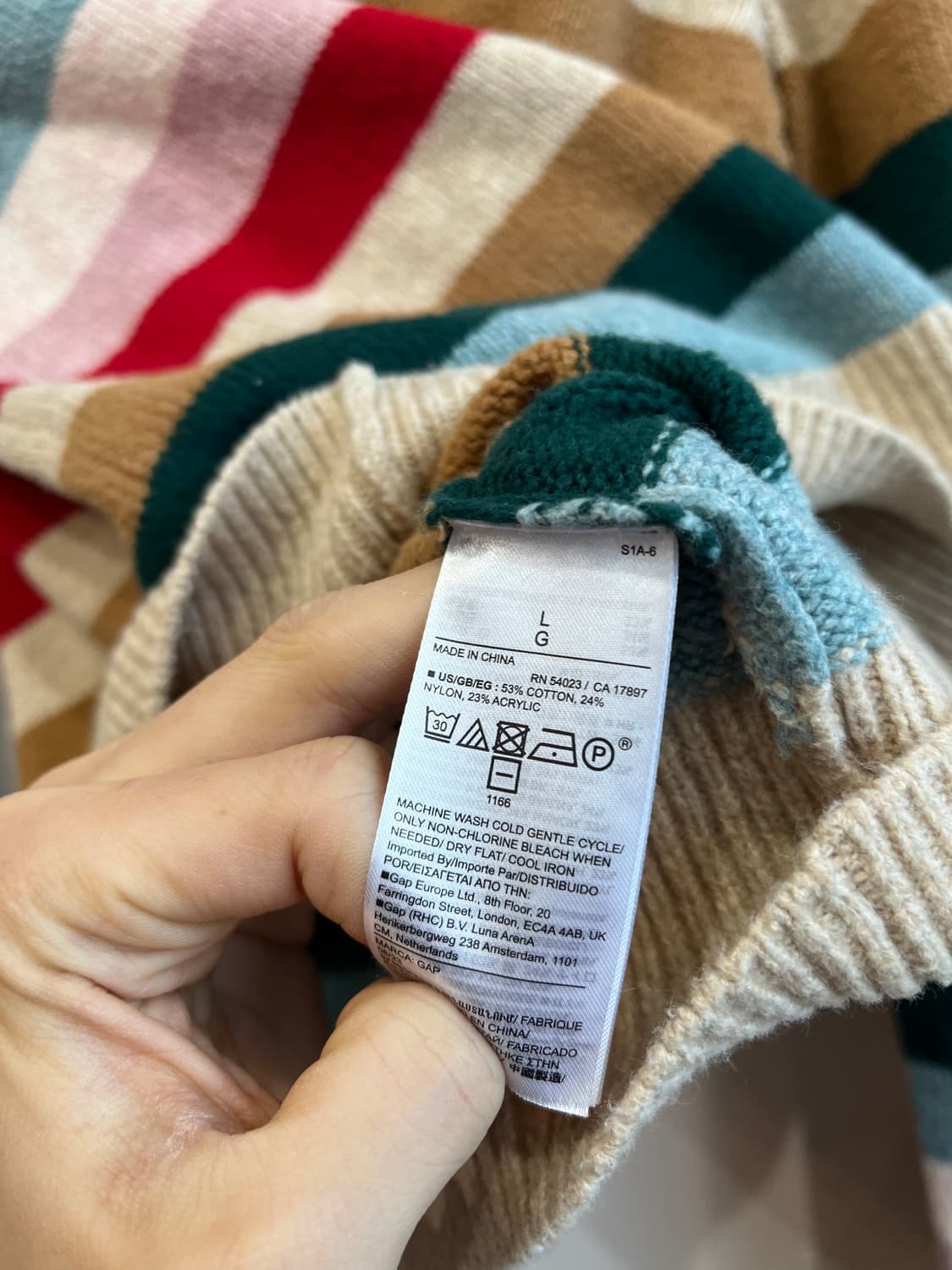 GAP 컬러블럭 니트  상품이미지4