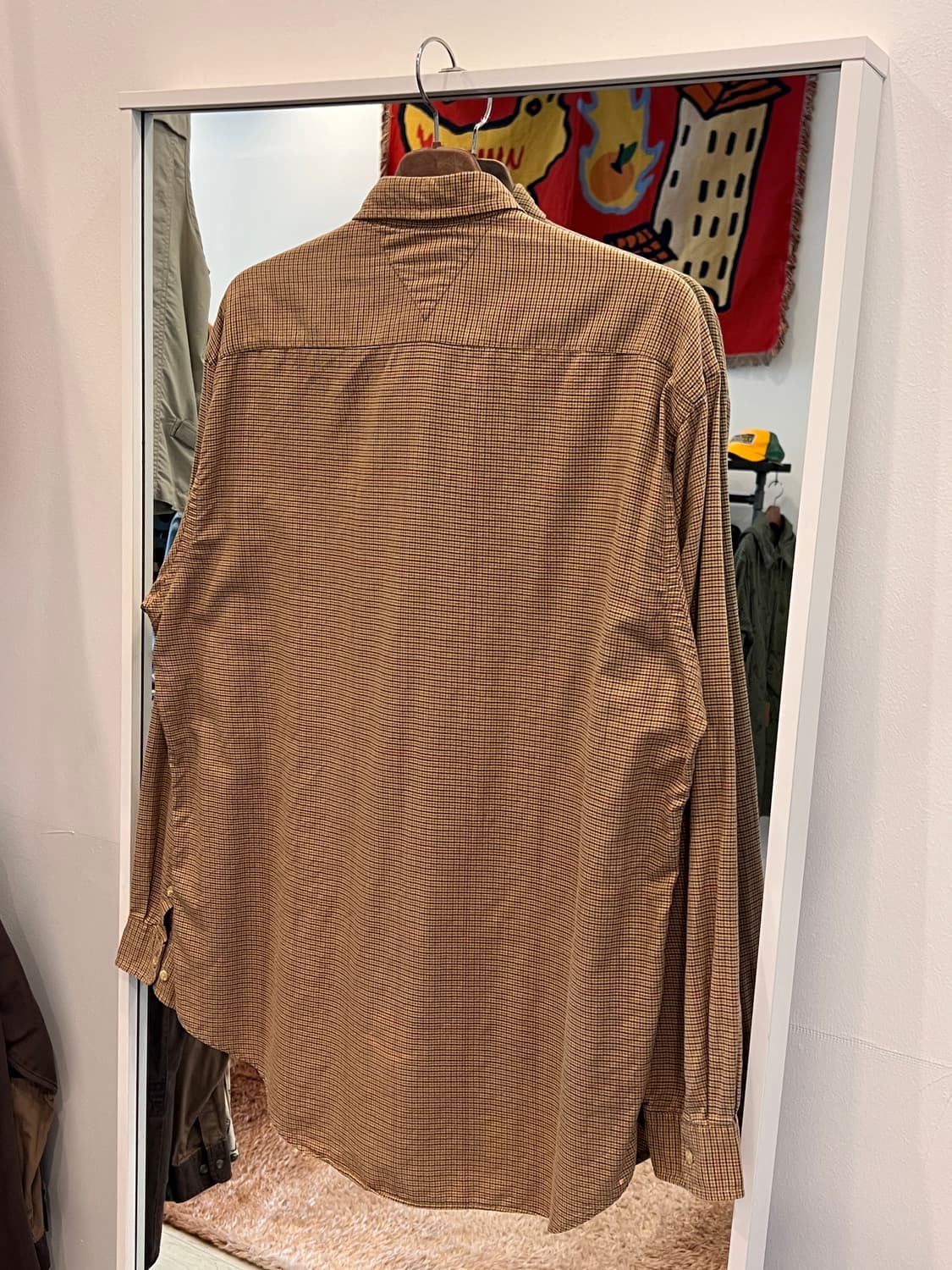 90s Tommy Hilfiger 타미힐피거 투포켓 올드 체크 셔츠 상품이미지5