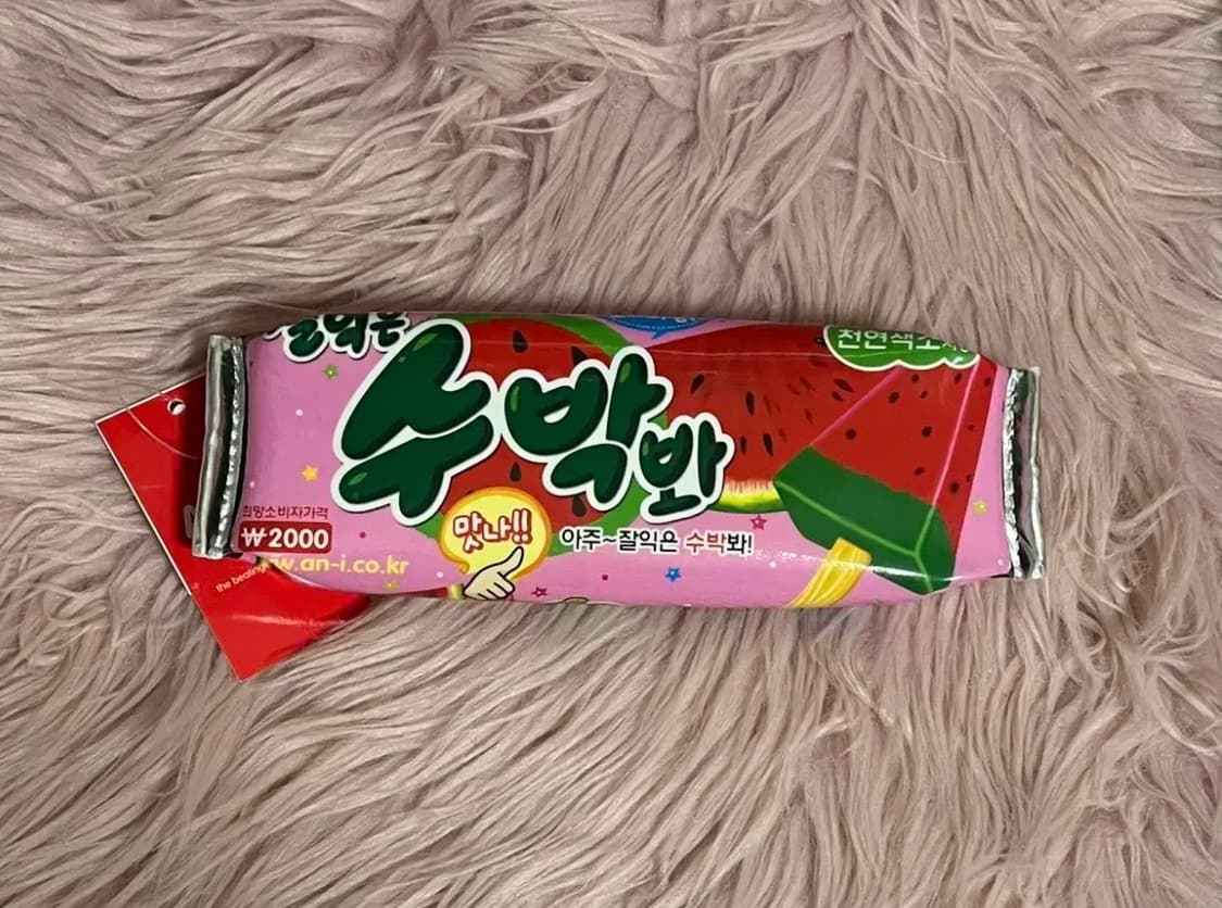 고전 수박바 아이스크림 패러디 디저트 갸루 필통 파우치 단종 고전문구 상품이미지1