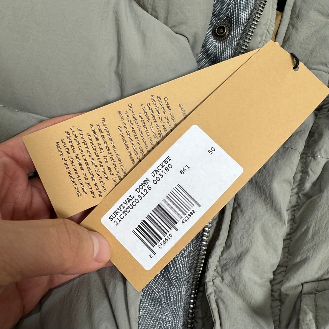 (새상품)텐씨 서바이벌 패딩 파카 그레이 50사이즈 상품이미지2