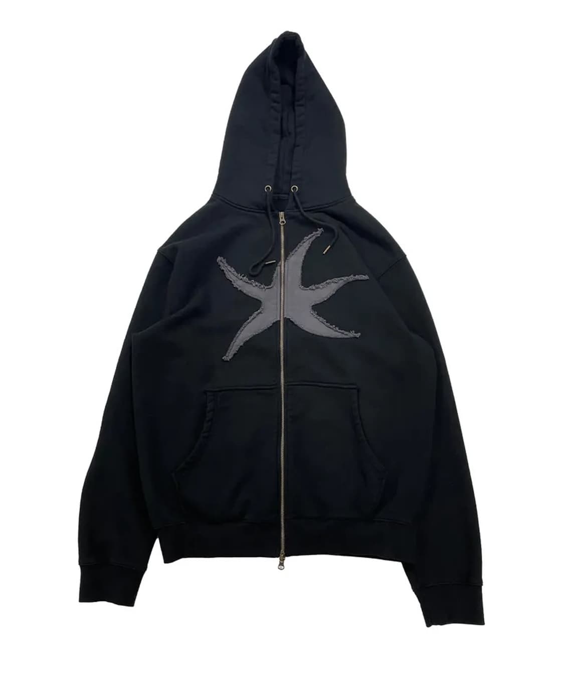 TCM starfish hooded zip-up (black) 상품이미지1