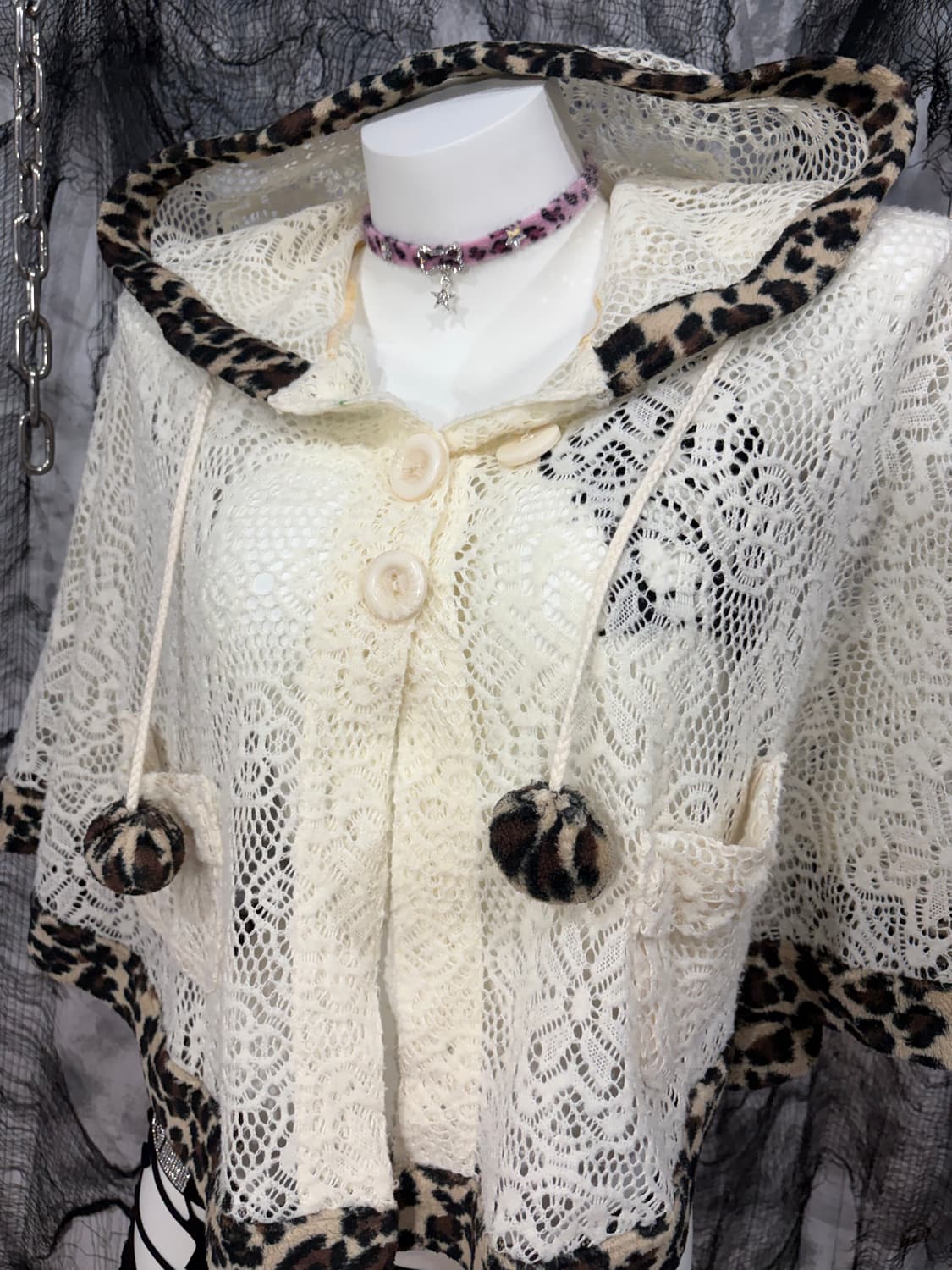 mori Leopard mash hoodie cape 상품이미지6
