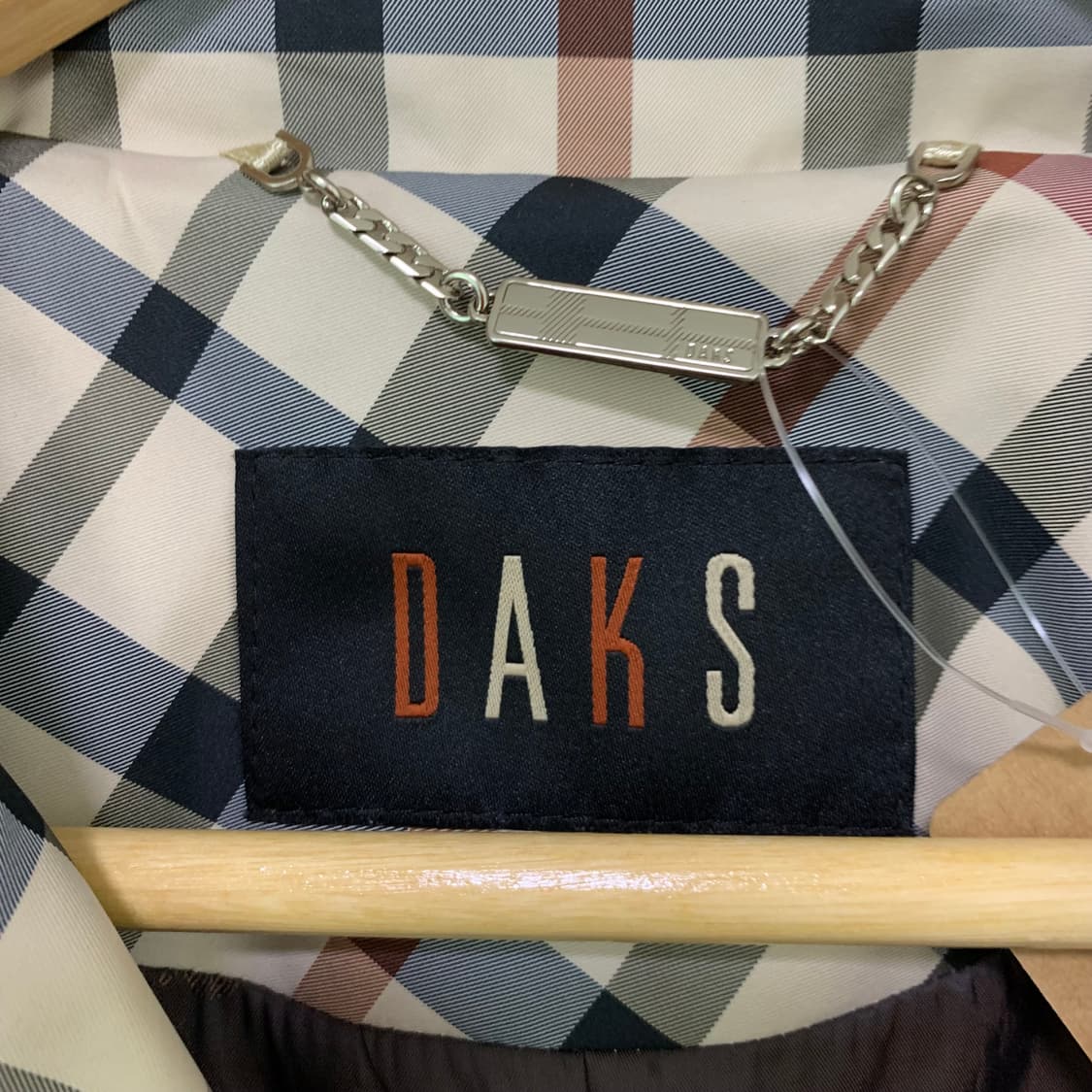 닥스 체크 하프 롱 트렌치 코트 여성 빈티지 자켓 상품이미지9