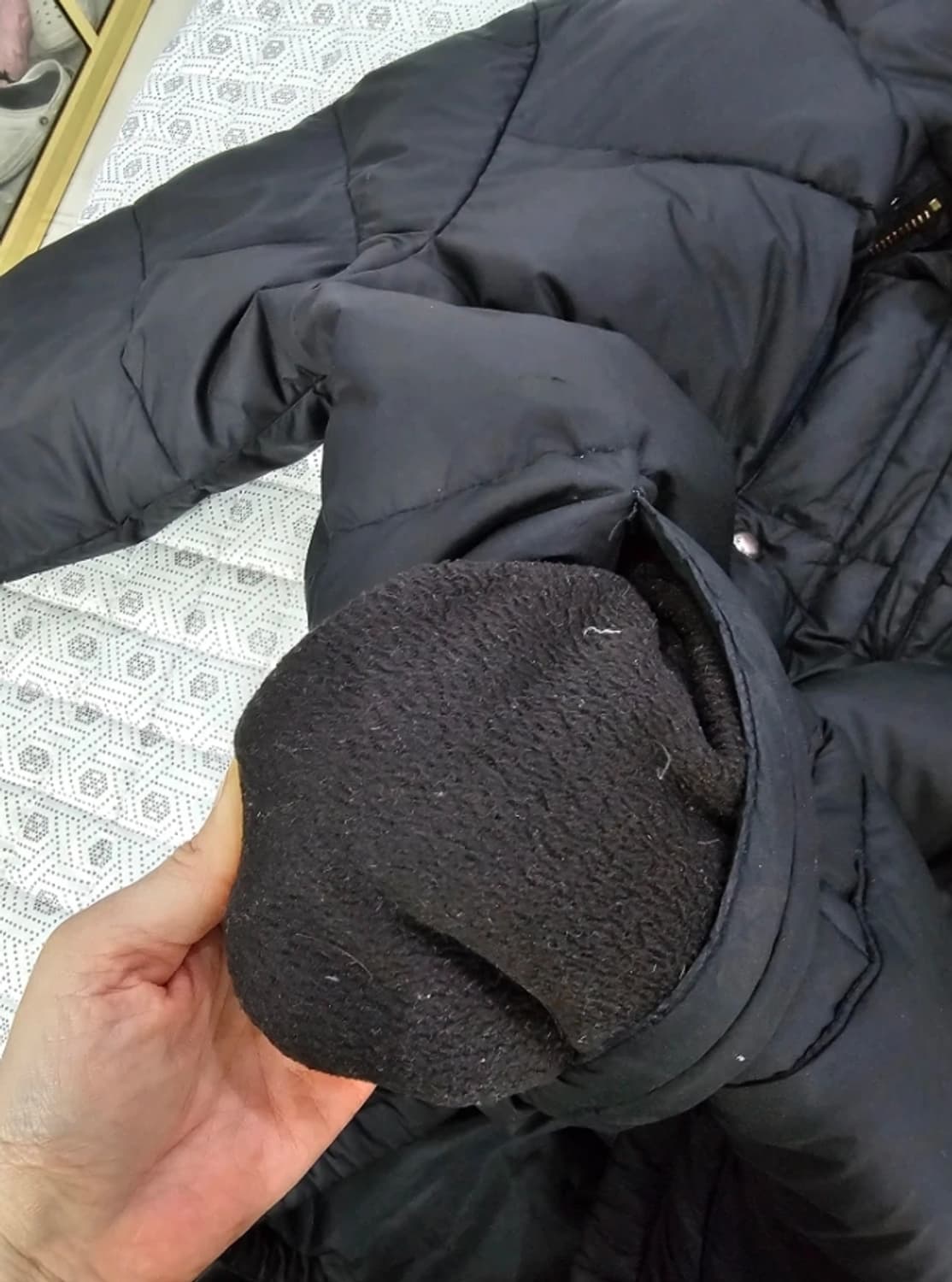 폴로 랄프로렌 블랙 다운 패딩 100 상품이미지7