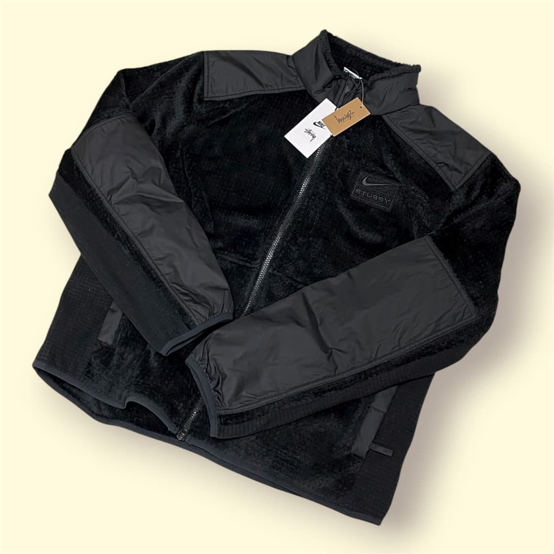 나이키 x 스투시 풀 집 플리스 블랙 상품이미지1