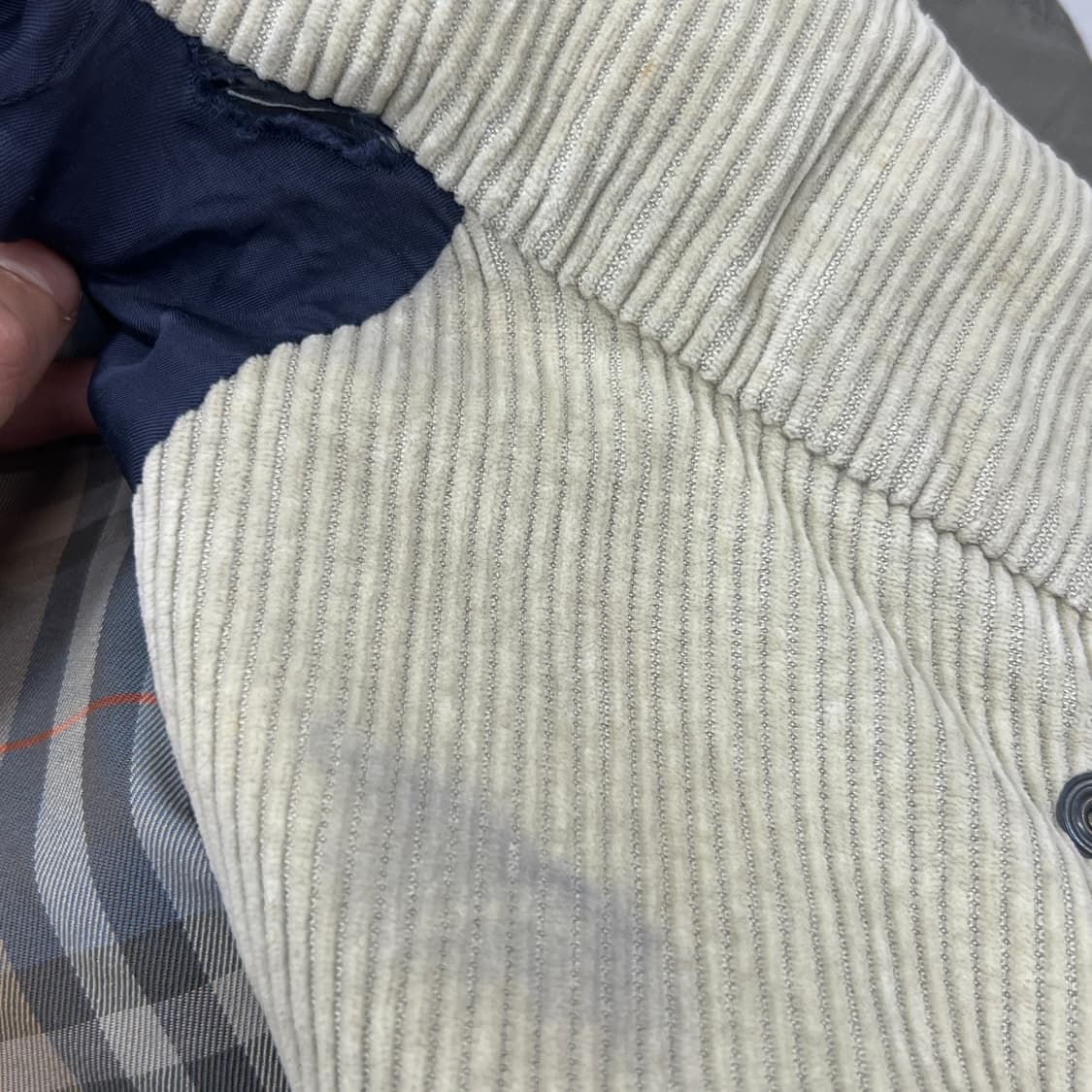 버버리 노바체크 카키 헌팅 필드 자켓  상품이미지7