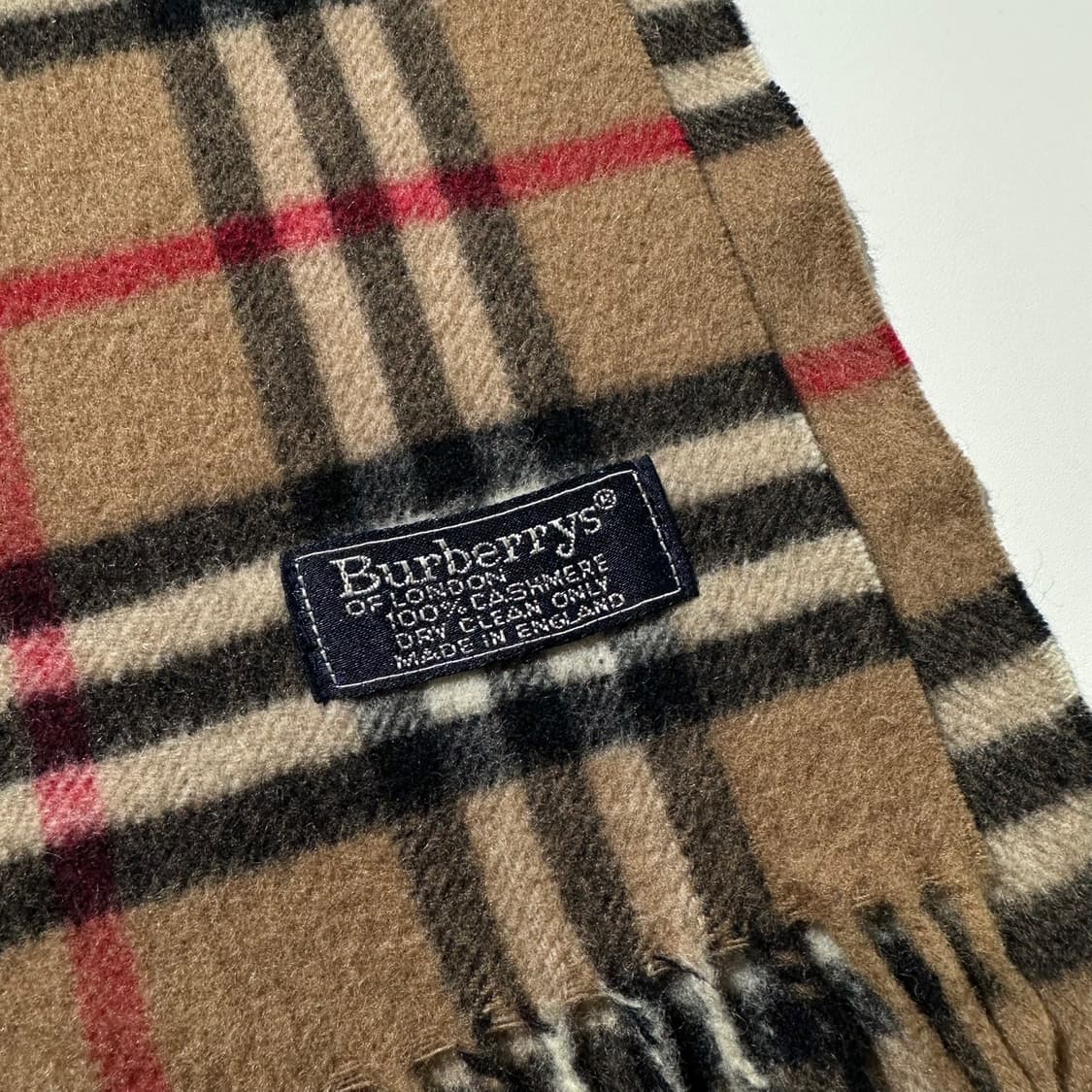 버버리 캐시미어 100% 노바체크 머플러 목도리 상품이미지3