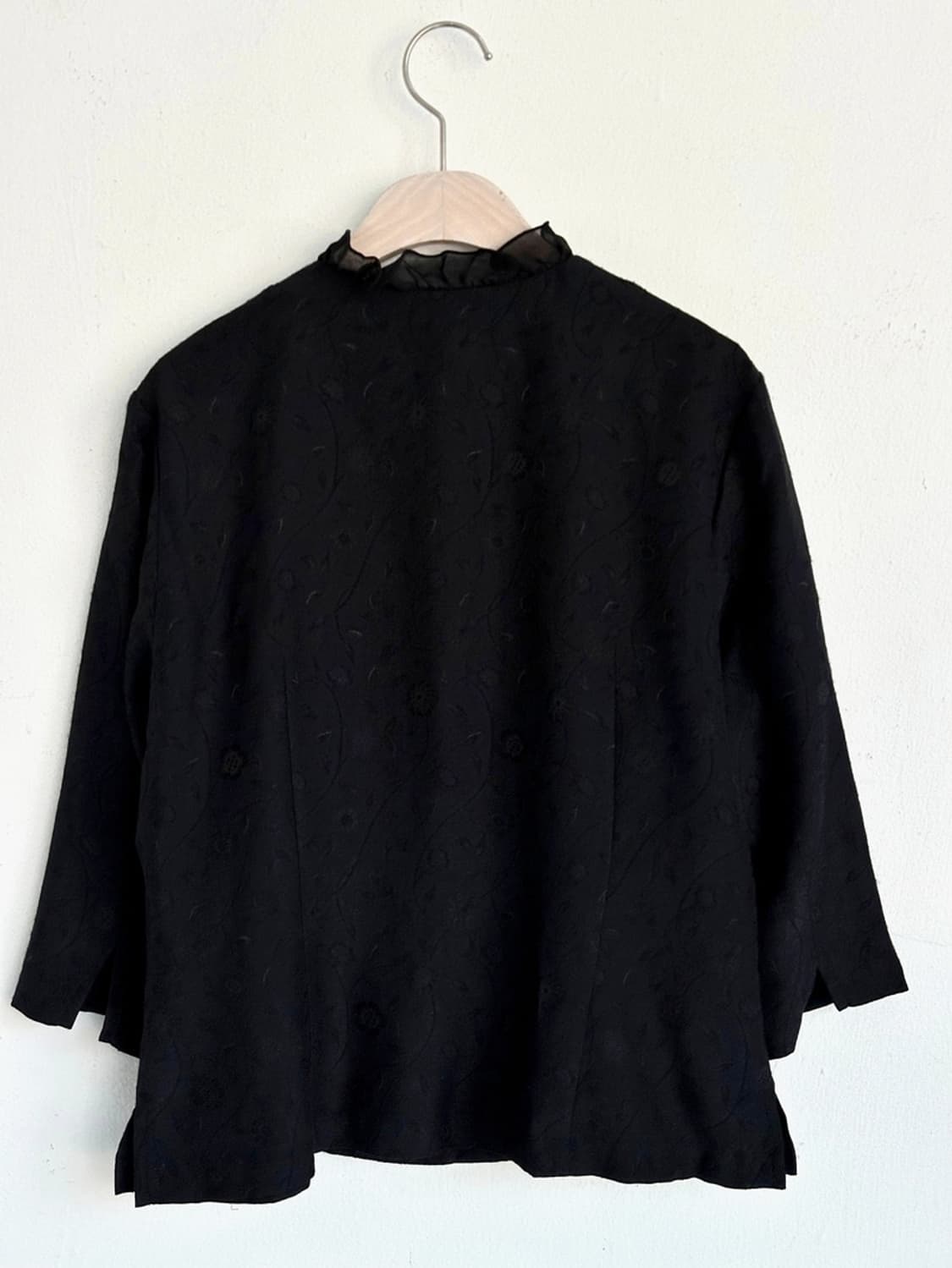 Rayon blended 3/4 sleeve blous 상품이미지6