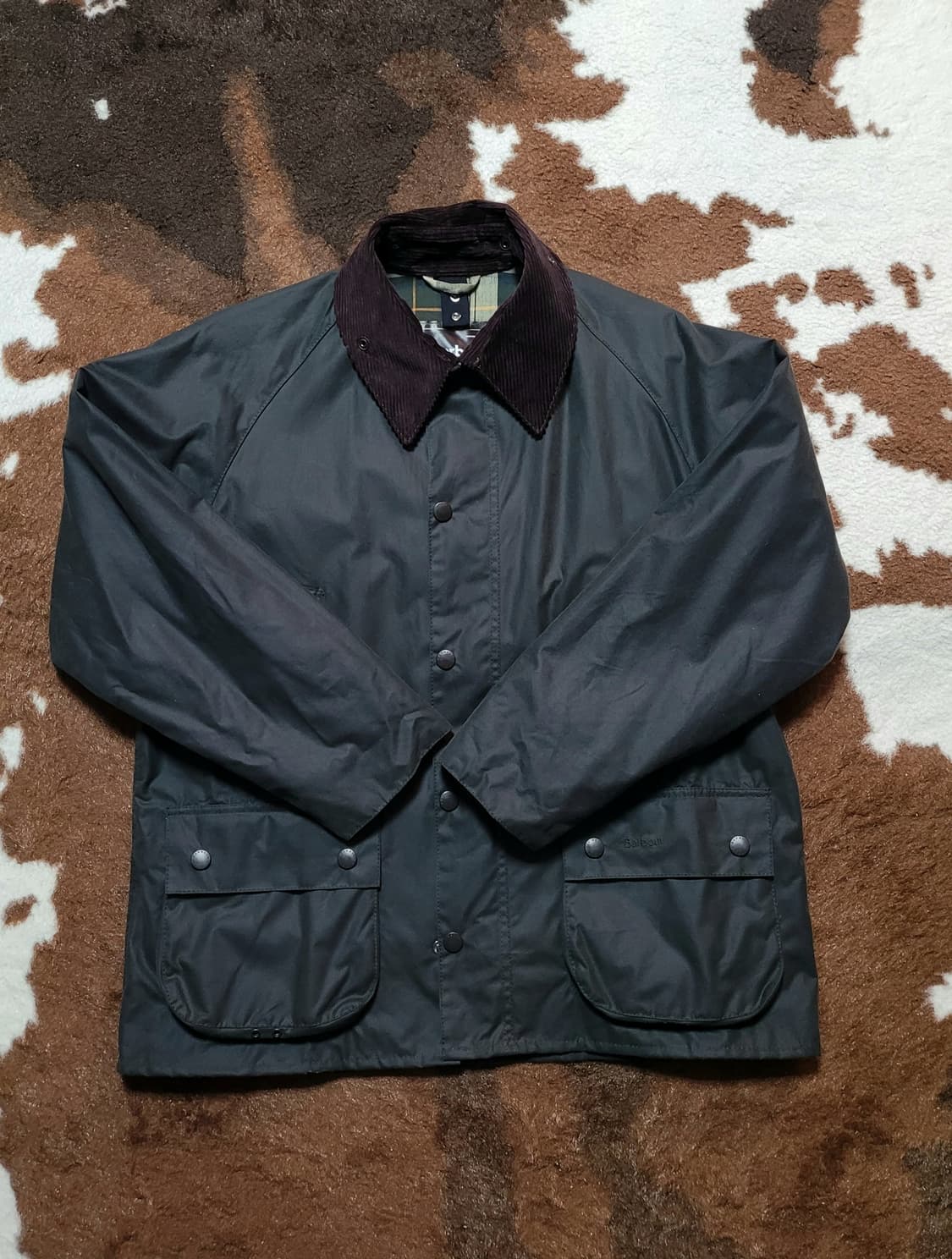 Barbour 남성 클래식 비데일 왁싱자켓(세이지 색상 /C40) 상품이미지2