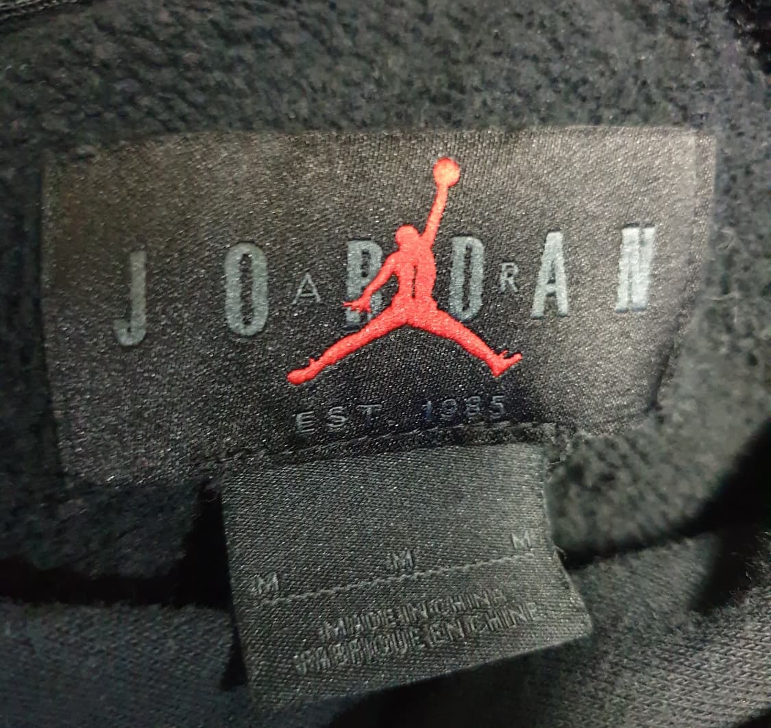 나이키 조던 점프맨 로고 기모 후드티 블랙 (M) 상품이미지3