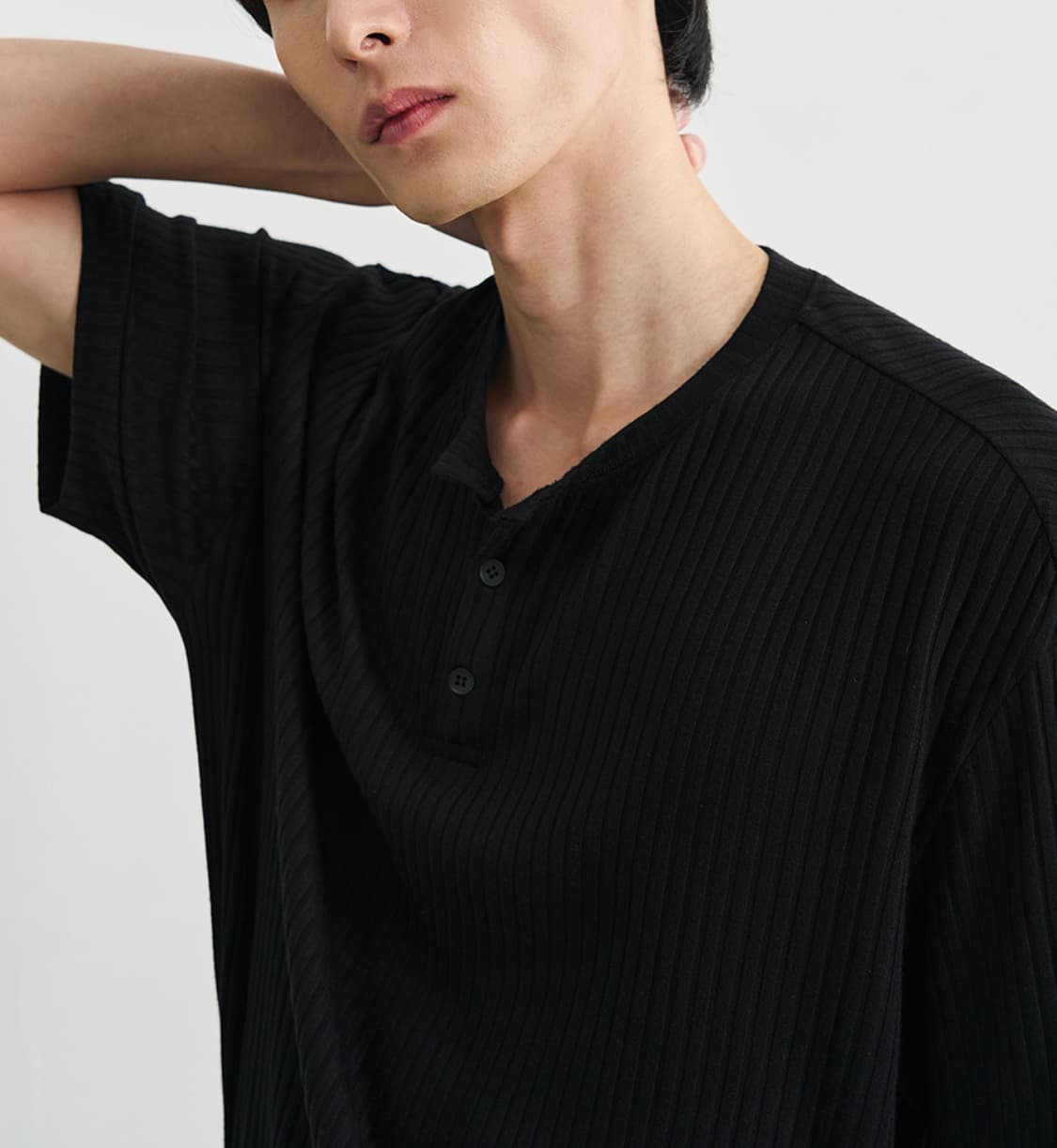 드로우핏 콘스탄트 리브드 헨리넥 티셔츠 xl 팝니다 상품이미지1