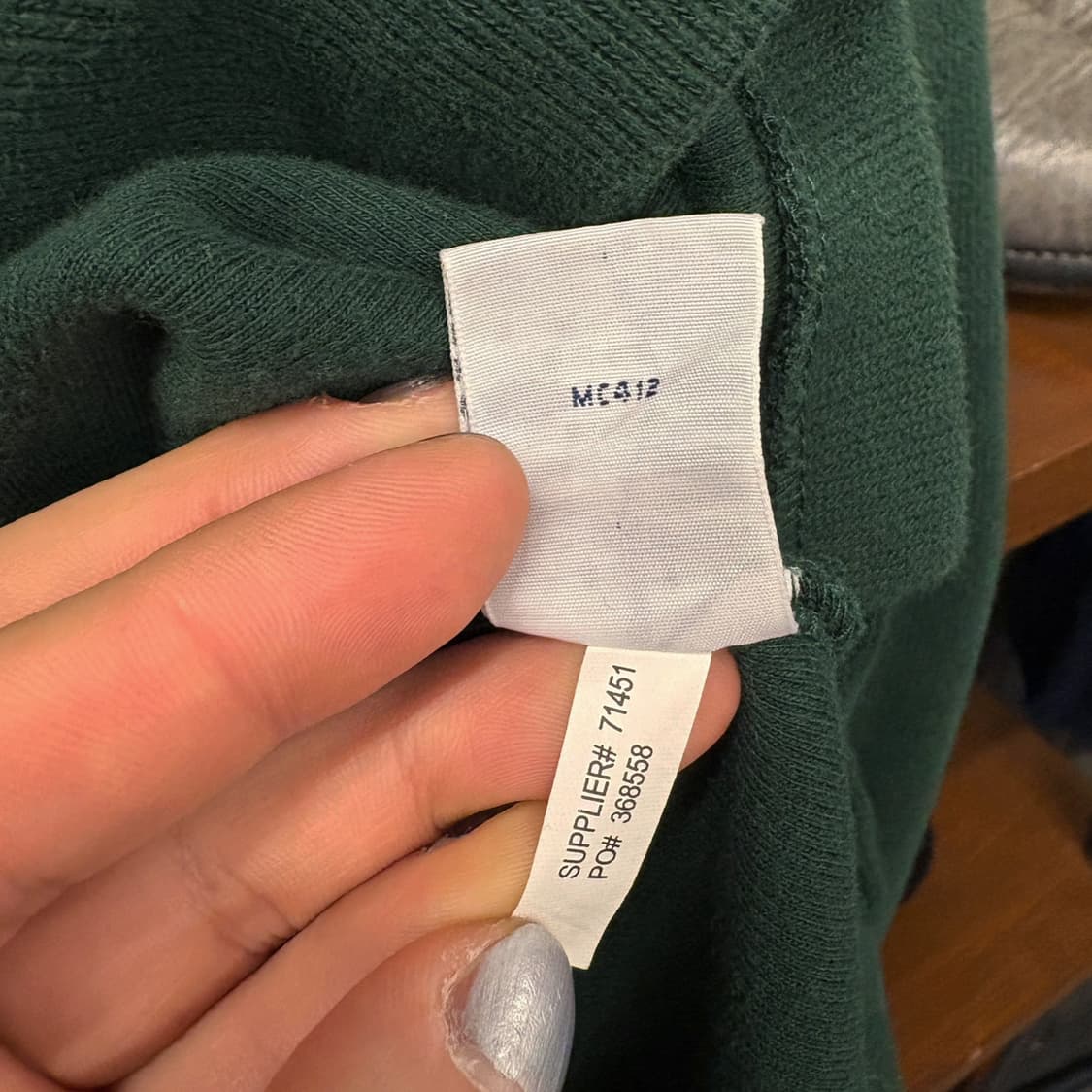 90s 폴로 랄프로렌 파인리브 하프집업 코튼니트 스웨터 딥그린 N636 상품이미지9