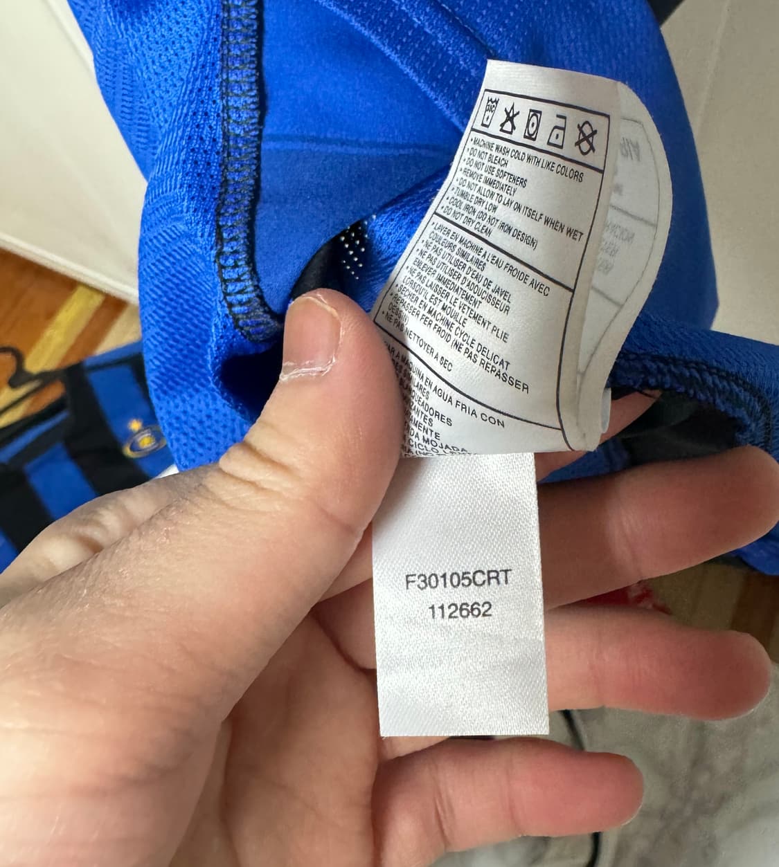 03-04 인터밀란 홈 No.7 VAN DER MEYDE 나이키 유니폼 상품이미지6