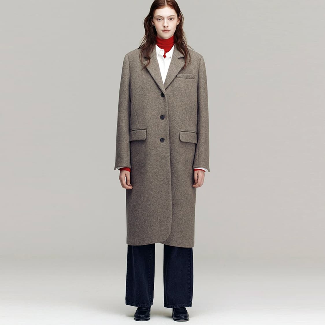 앤유(and you) 베를린 울 싱글코트 프리사이즈 새상품 상품이미지1