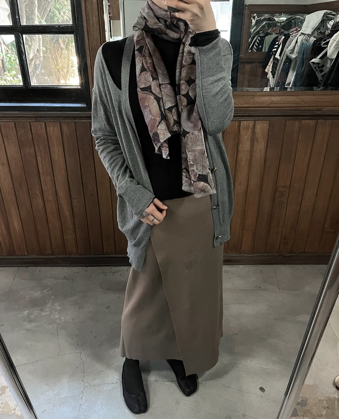 PAUL SMITH wood print virgin wool muffle 상품이미지7