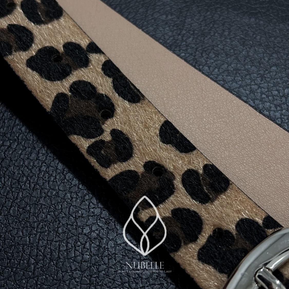 🌗 Leopard hair belt / 호피 레오파드 송치털 벨트 상품이미지6