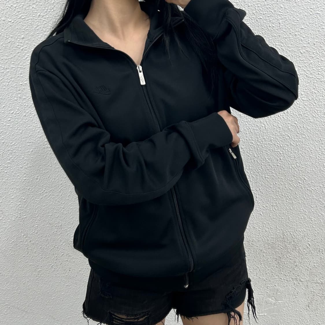 나이키 올블랙 트랙탑 XL 상품이미지2