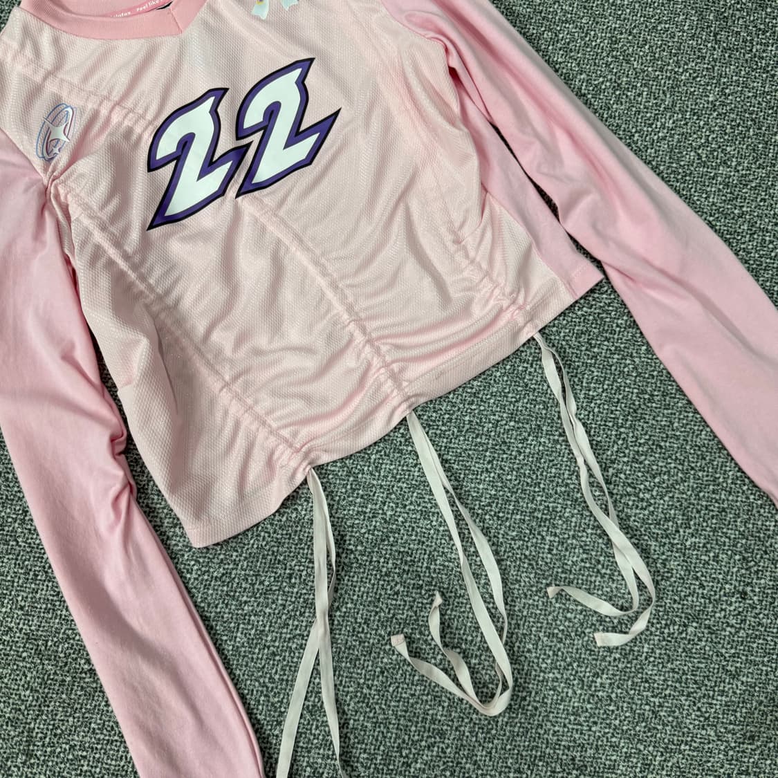 라라폭스 SHIRRING SPORTY T-SHIRT PINK 상품이미지3