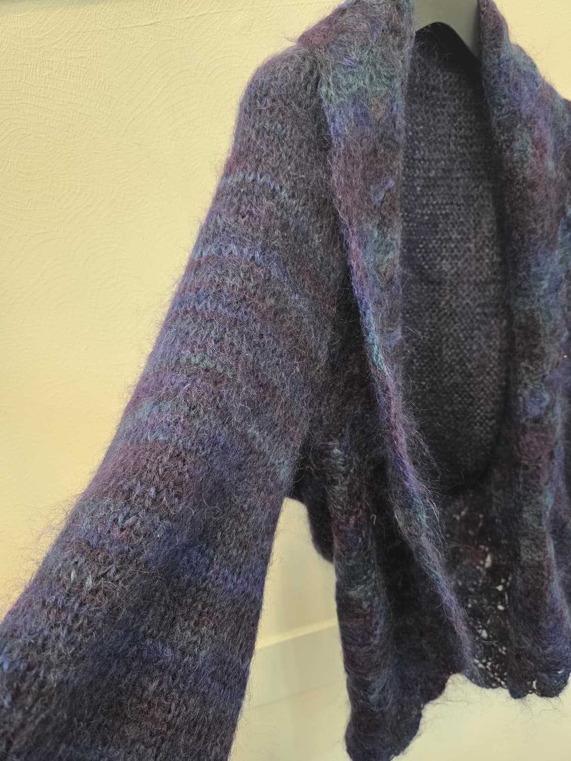 핸드메이드 빈티지 니트 케이프가디건 상품이미지3