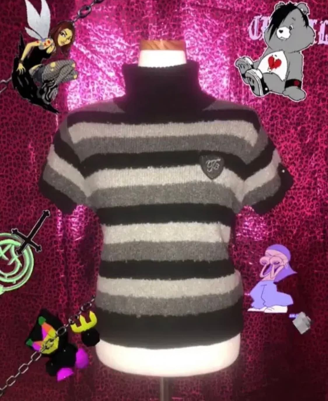 빈티지 니트 반팔  상품이미지1