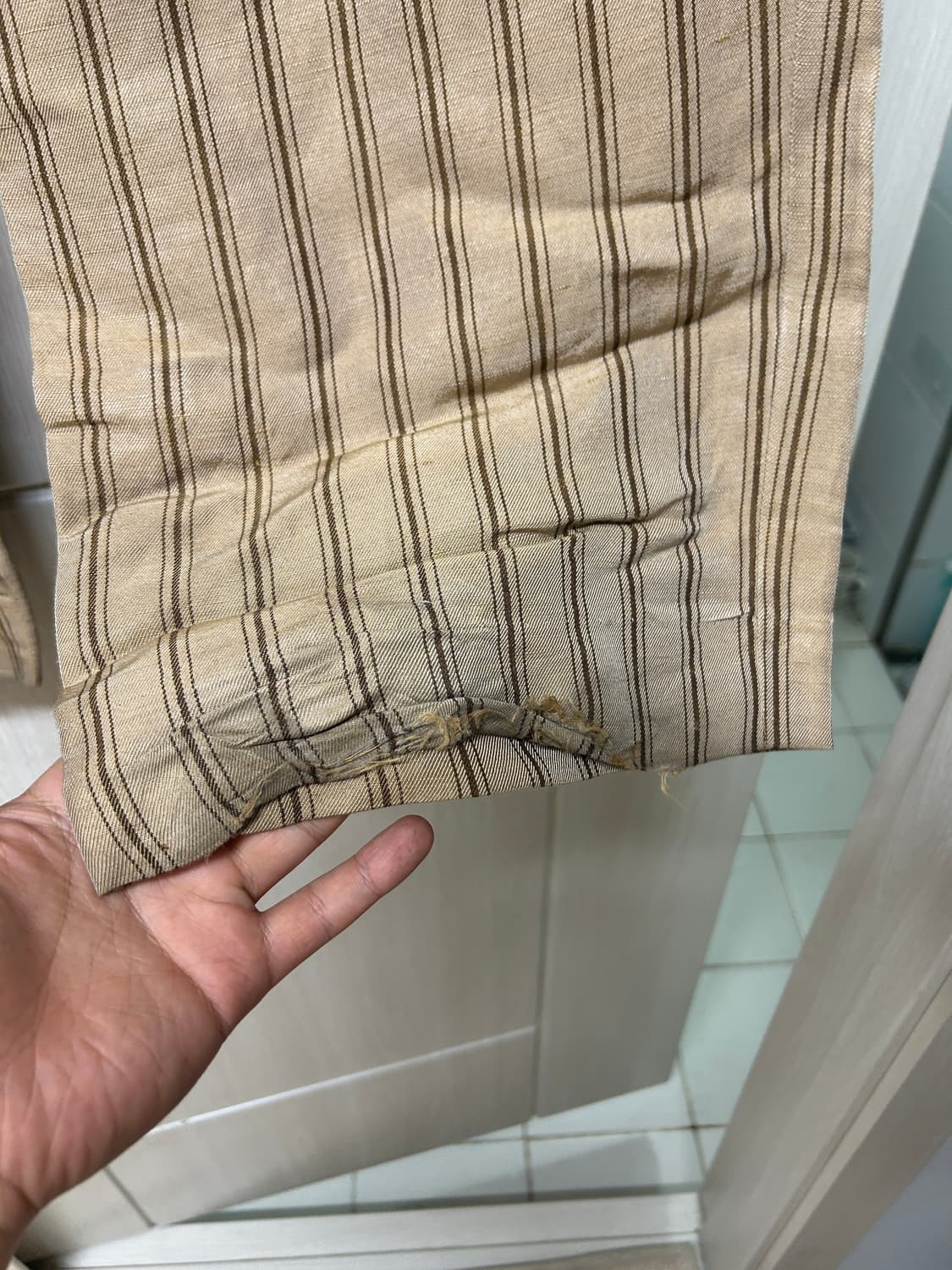 CMMN SWDN 리넨 스트라이프 팬츠 상품이미지3