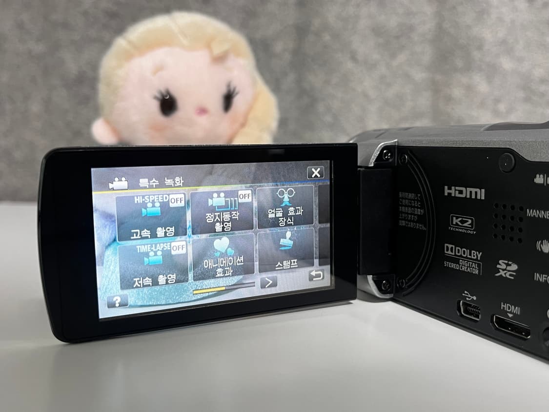 미사용 보관품/ jvc gz hm177 빈티지 캠코더 실버 상품이미지3