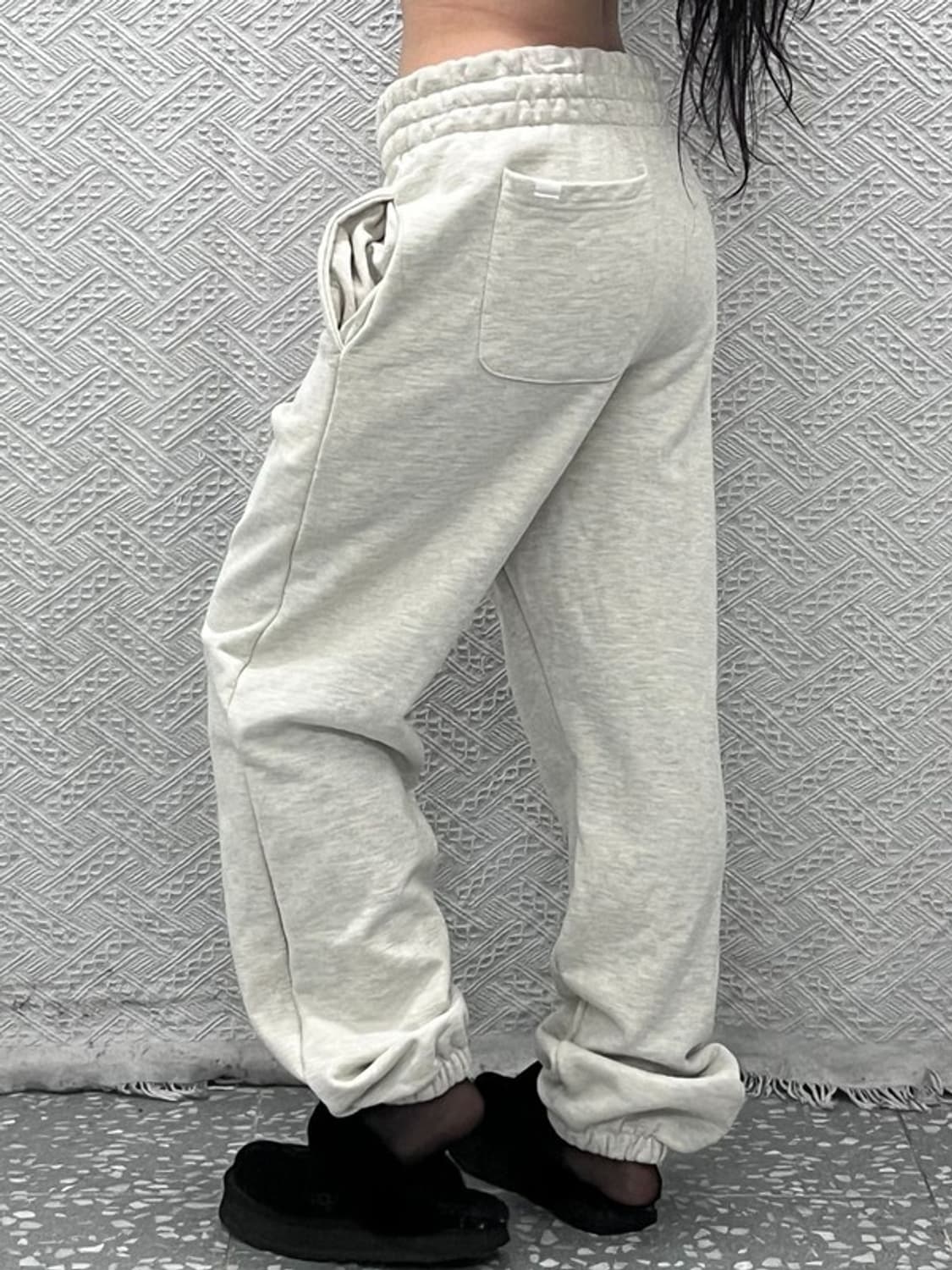 노메뉴얼 빈티지 캐주얼 멜란지 밴딩 스웻팬츠 L C10321 상품이미지2