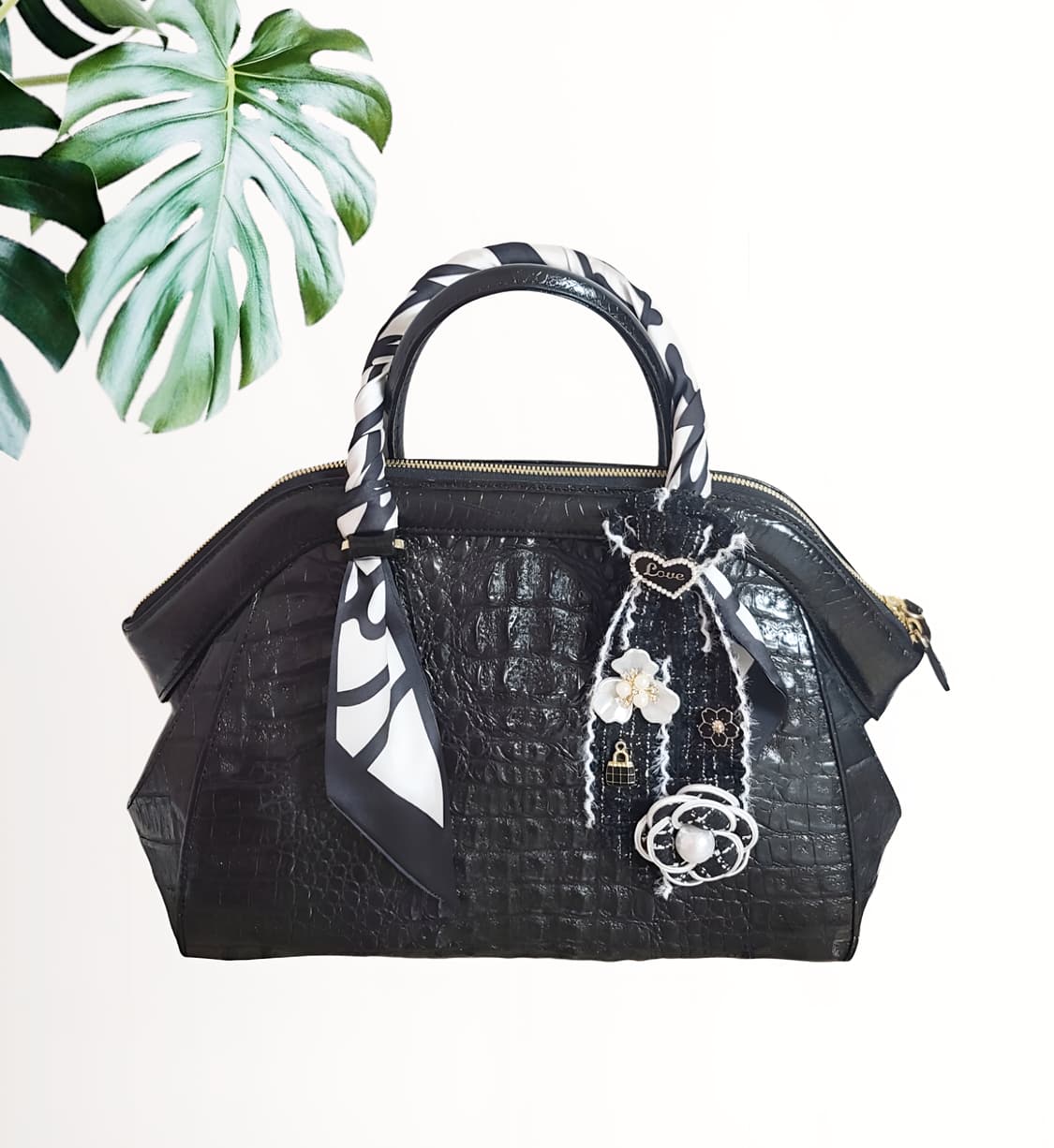 정품  머레이알렌 악어토드백 상품이미지1