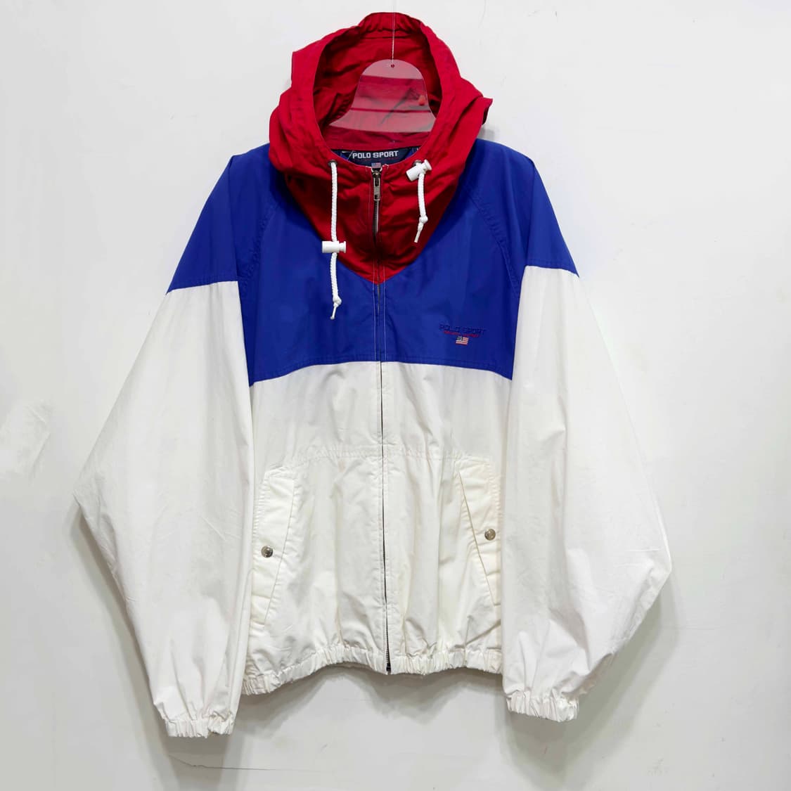 90s 폴로 스포츠 컬러블록 후드 자켓 상품이미지1