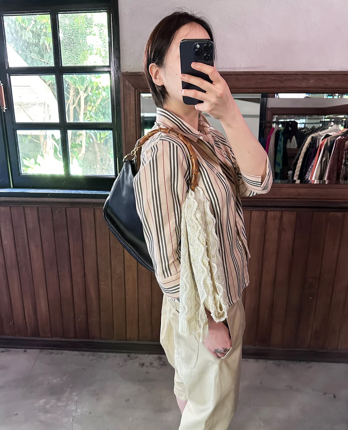JPV vintage lace fringe scarf 상품이미지9