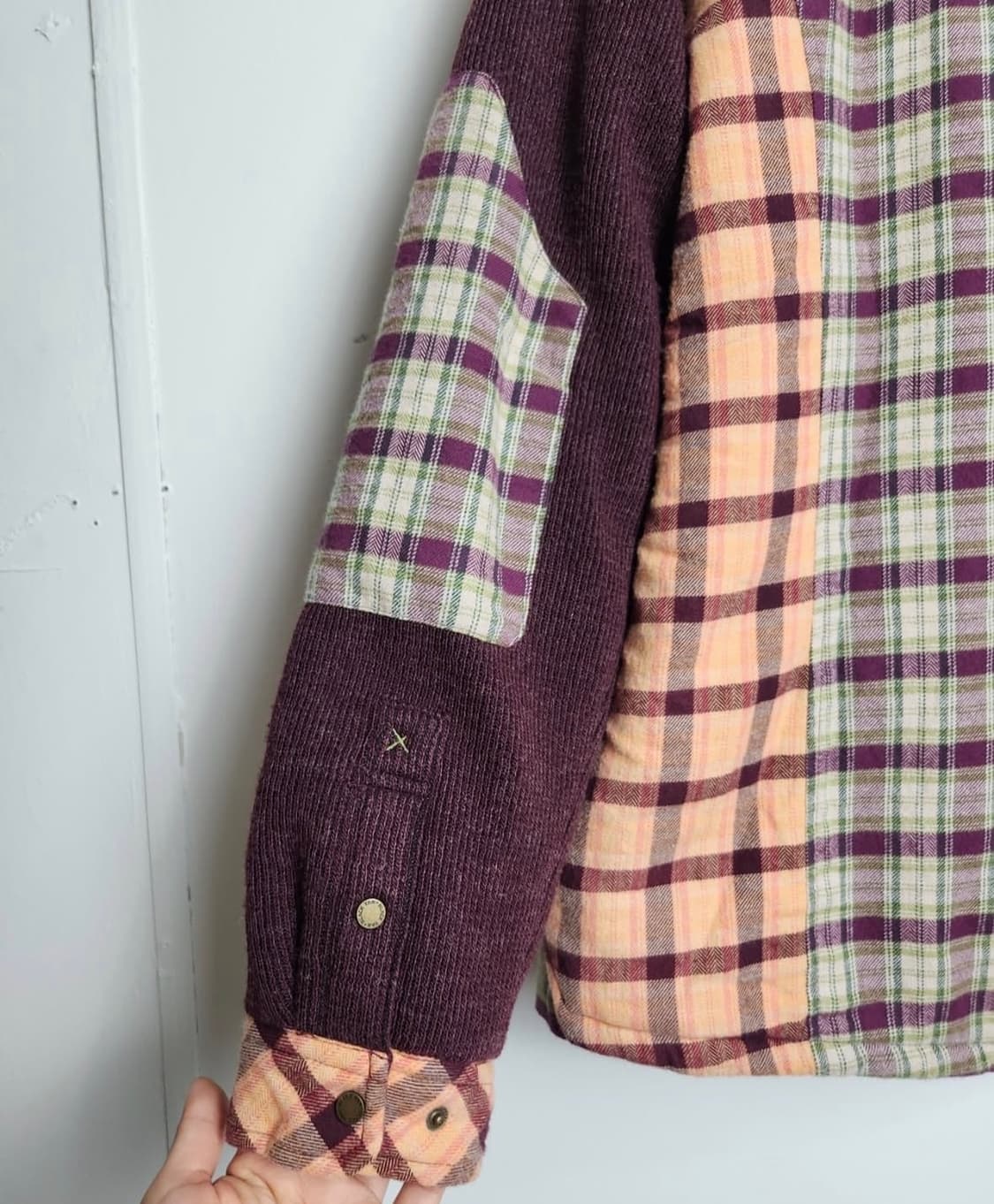 빈티지 체크 집업 자켓 상품이미지4