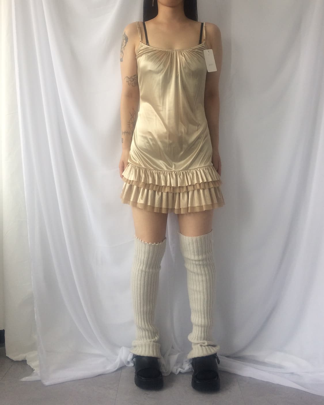 Frill layered slip onepiece 상품이미지5