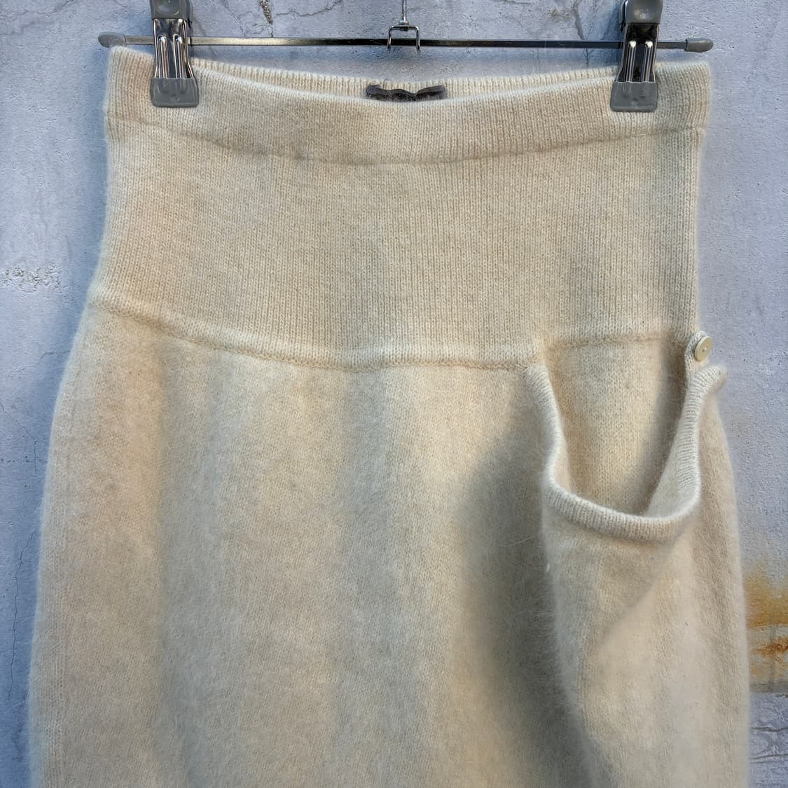 Issey Miyake 80s 이세이미야케 울 스커트 상품이미지2